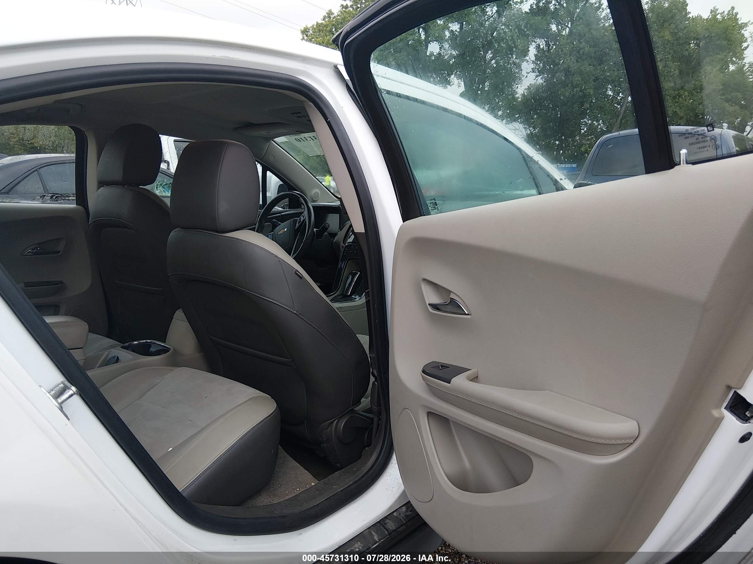 2013 Chevrolet Volt Белый vin: 1G1RB6E4XDU116233