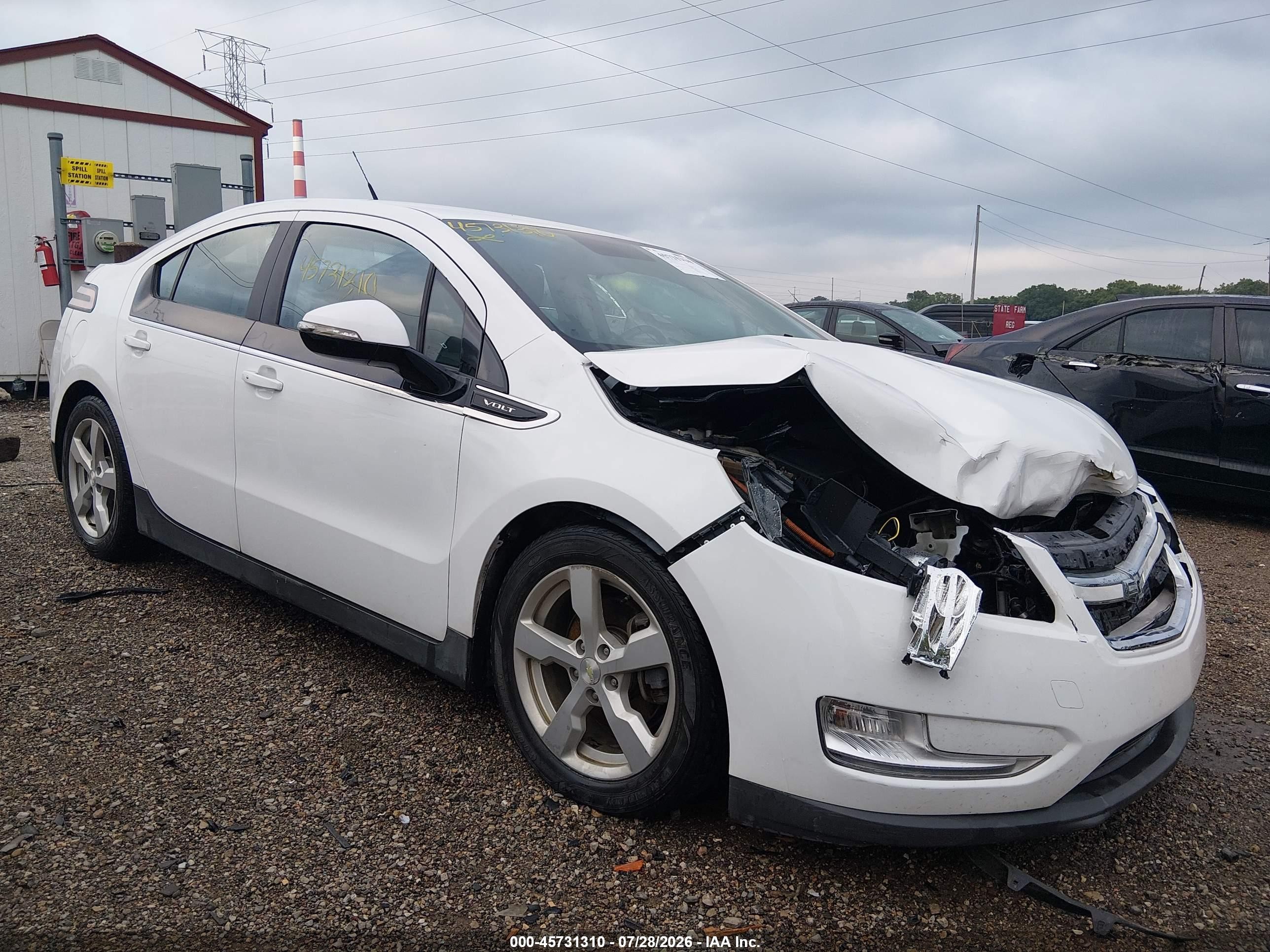 2013 Chevrolet Volt Белый vin: 1G1RB6E4XDU116233