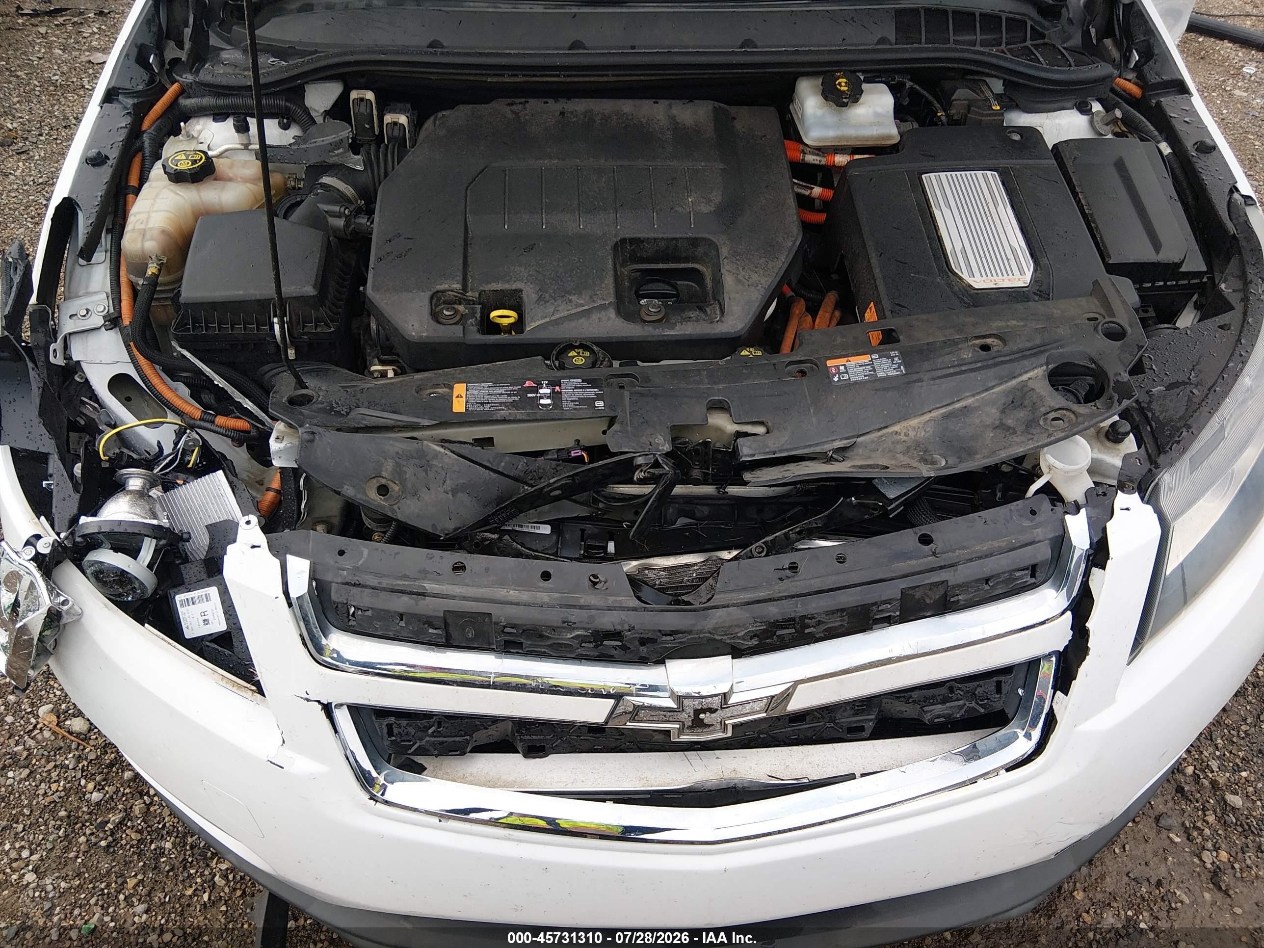2013 Chevrolet Volt Белый vin: 1G1RB6E4XDU116233