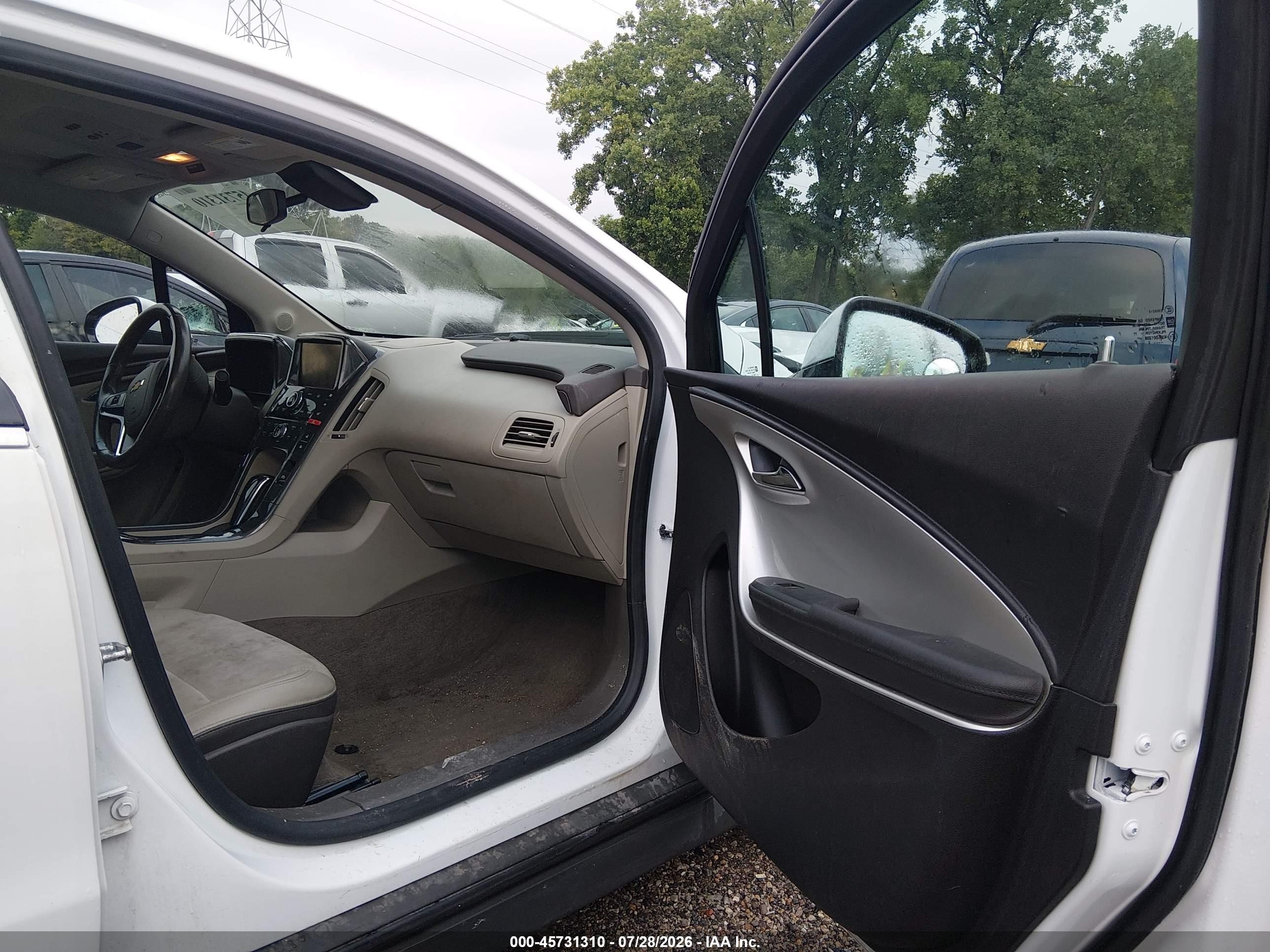 2013 Chevrolet Volt Белый vin: 1G1RB6E4XDU116233