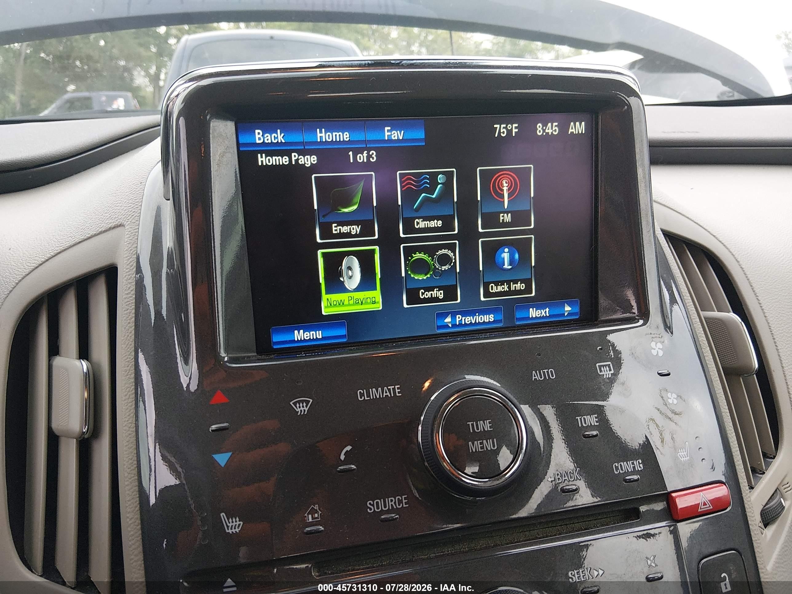 2013 Chevrolet Volt Белый vin: 1G1RB6E4XDU116233