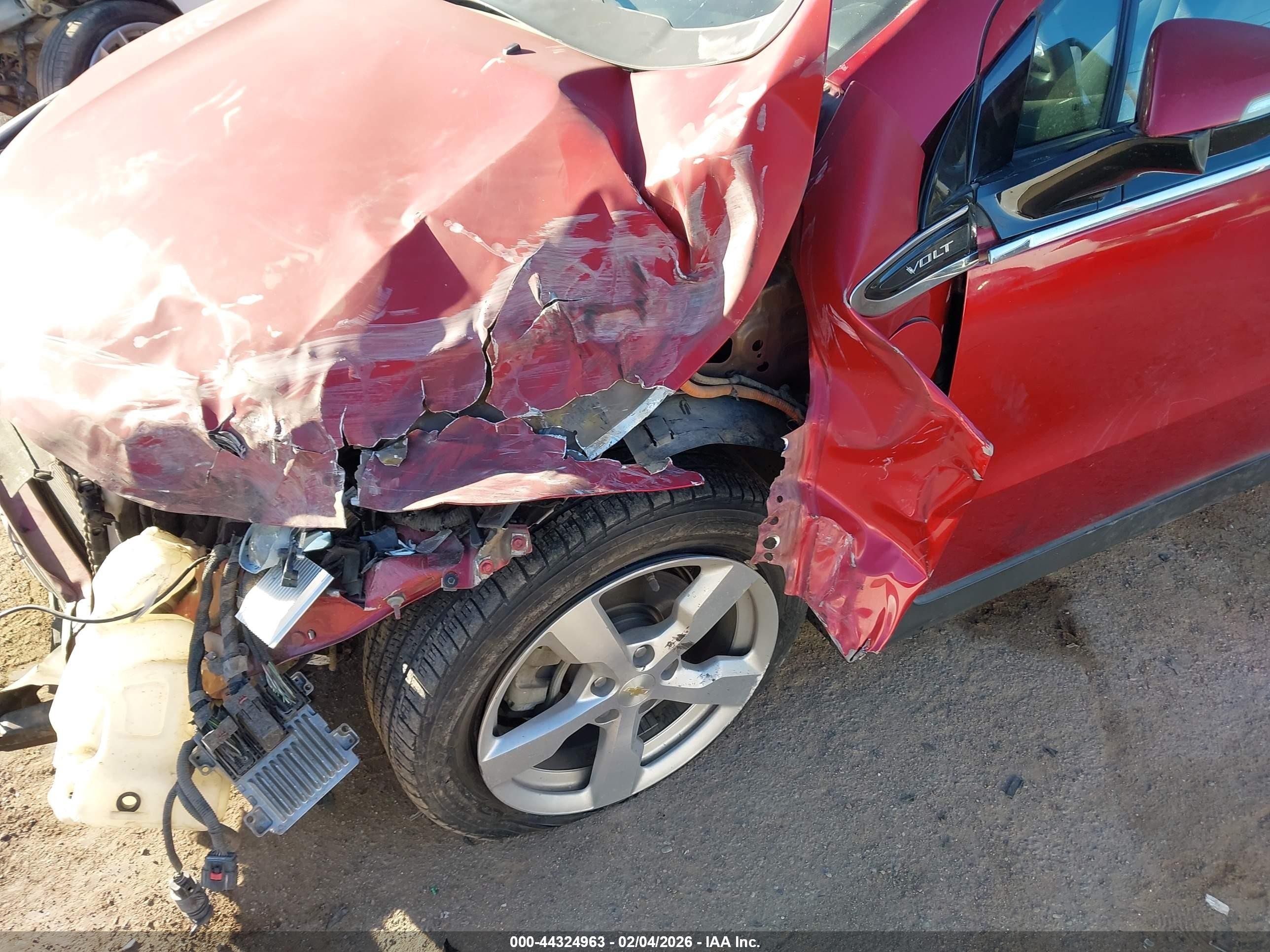 2011 Chevrolet Volt   Красный vin: 1G1RC6E41BU102859