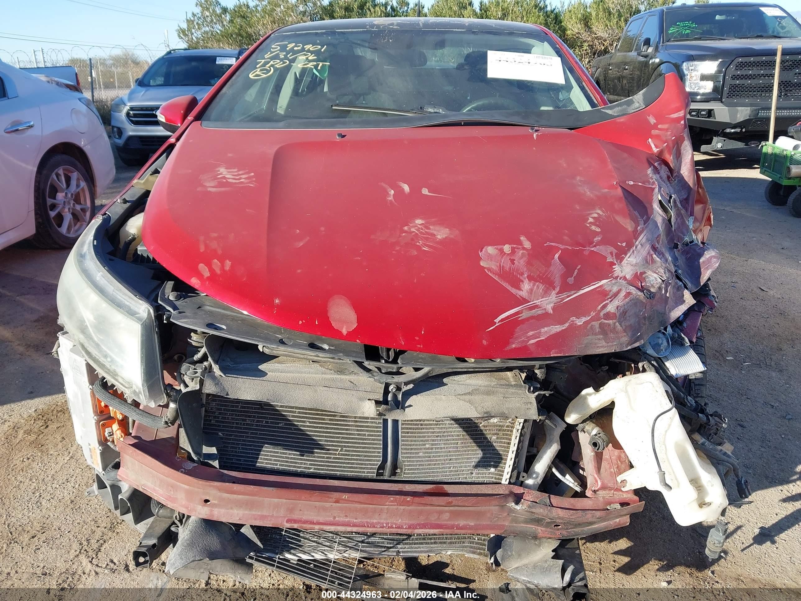 2011 Chevrolet Volt   Красный vin: 1G1RC6E41BU102859