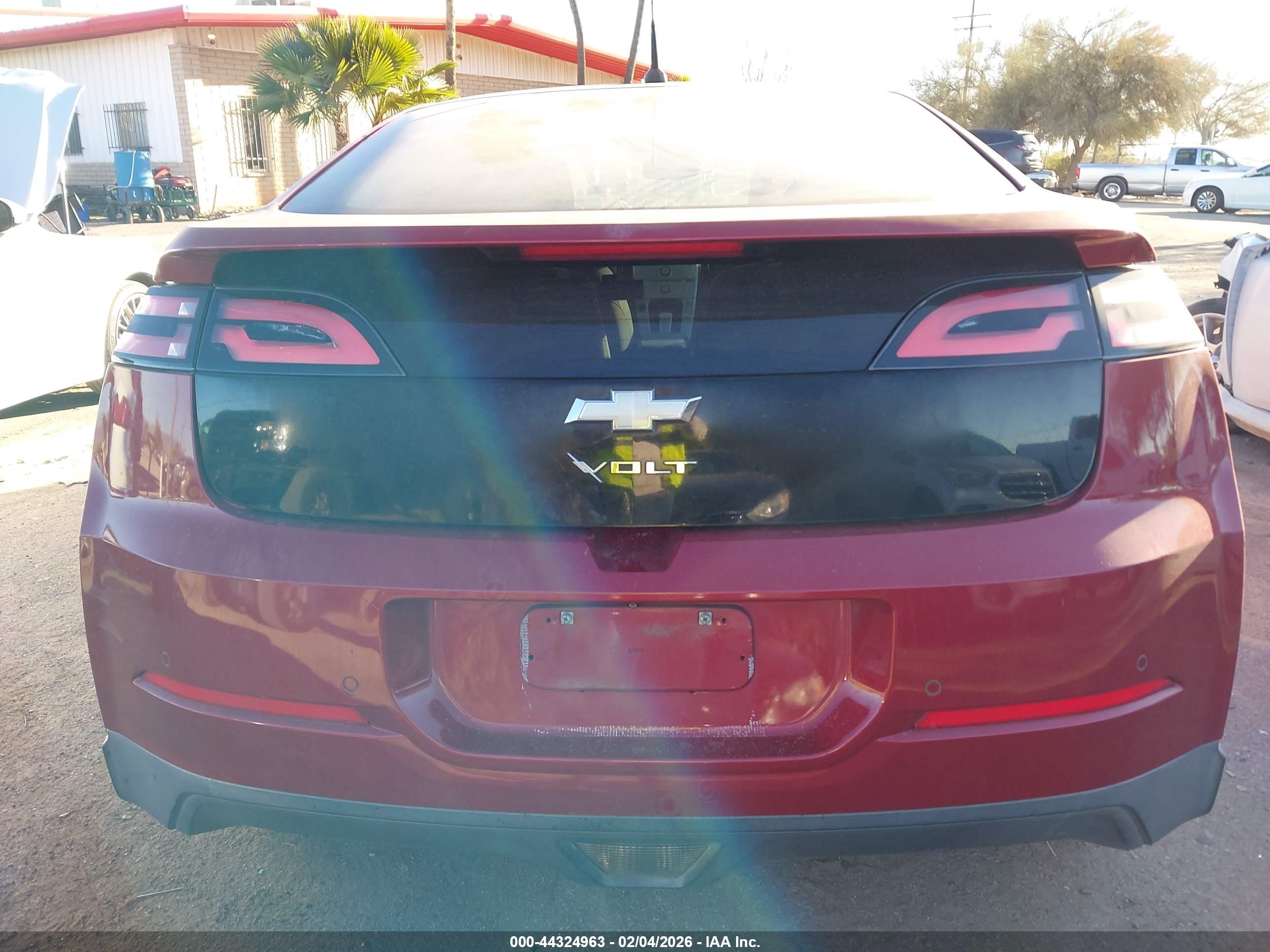 2011 Chevrolet Volt   Красный vin: 1G1RC6E41BU102859