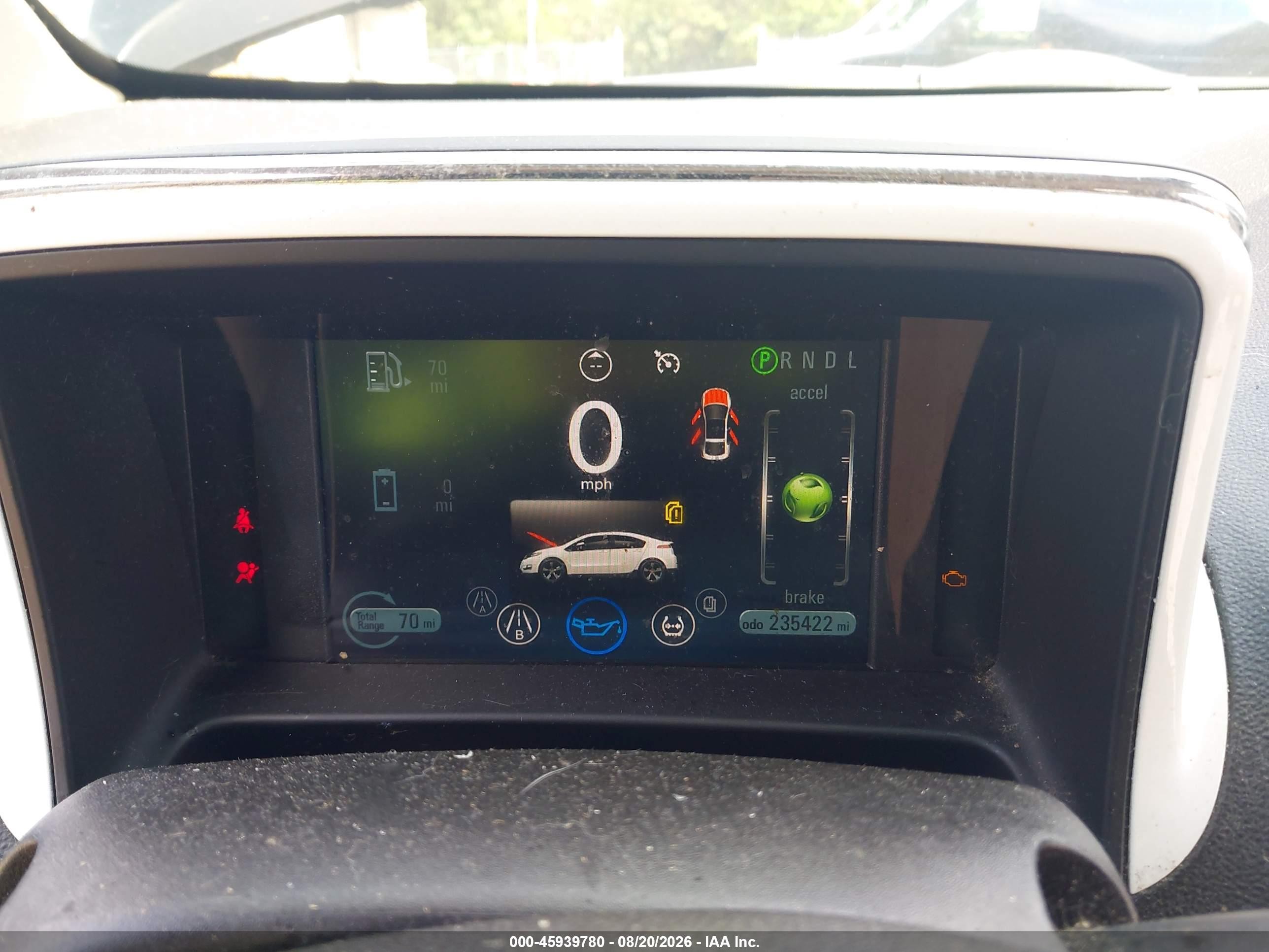 2012 Chevrolet Volt   Черный vin: 1G1RC6E43CU118319
