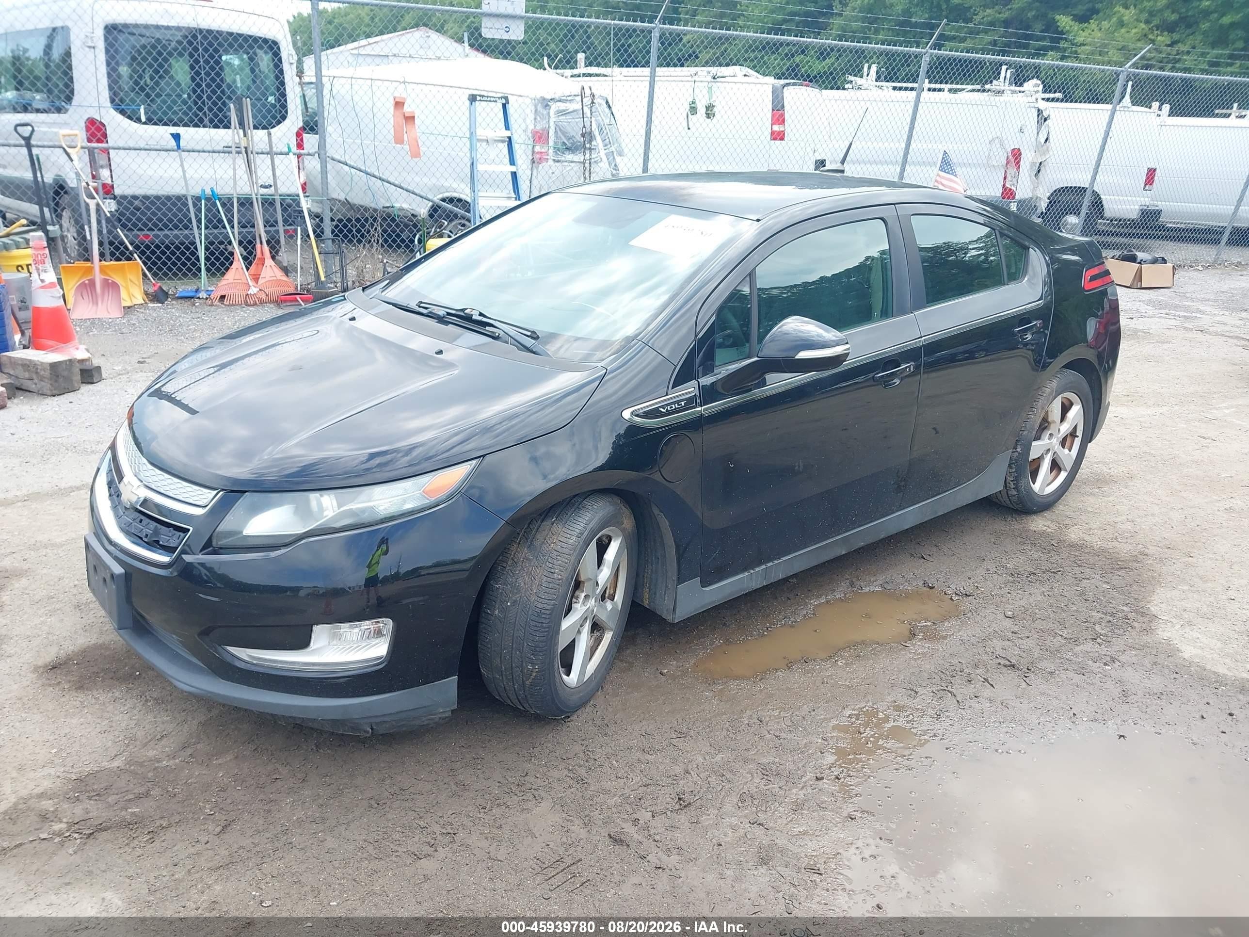 2012 Chevrolet Volt   Черный vin: 1G1RC6E43CU118319