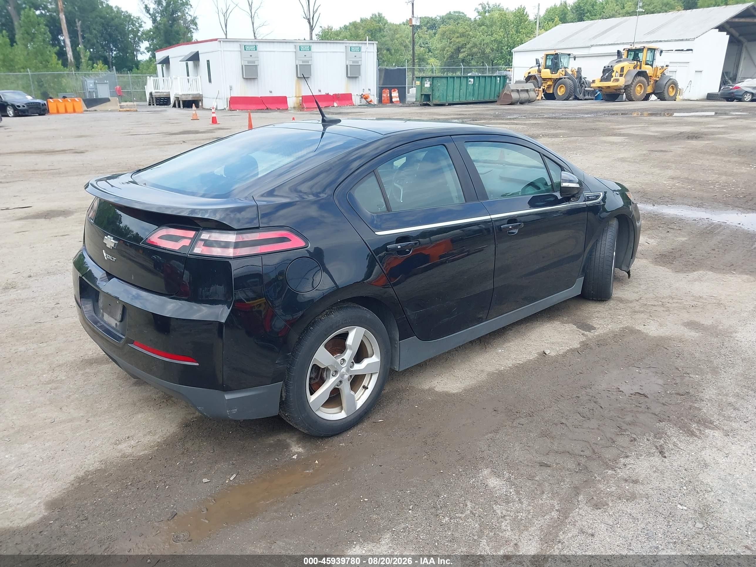 2012 Chevrolet Volt   Черный vin: 1G1RC6E43CU118319