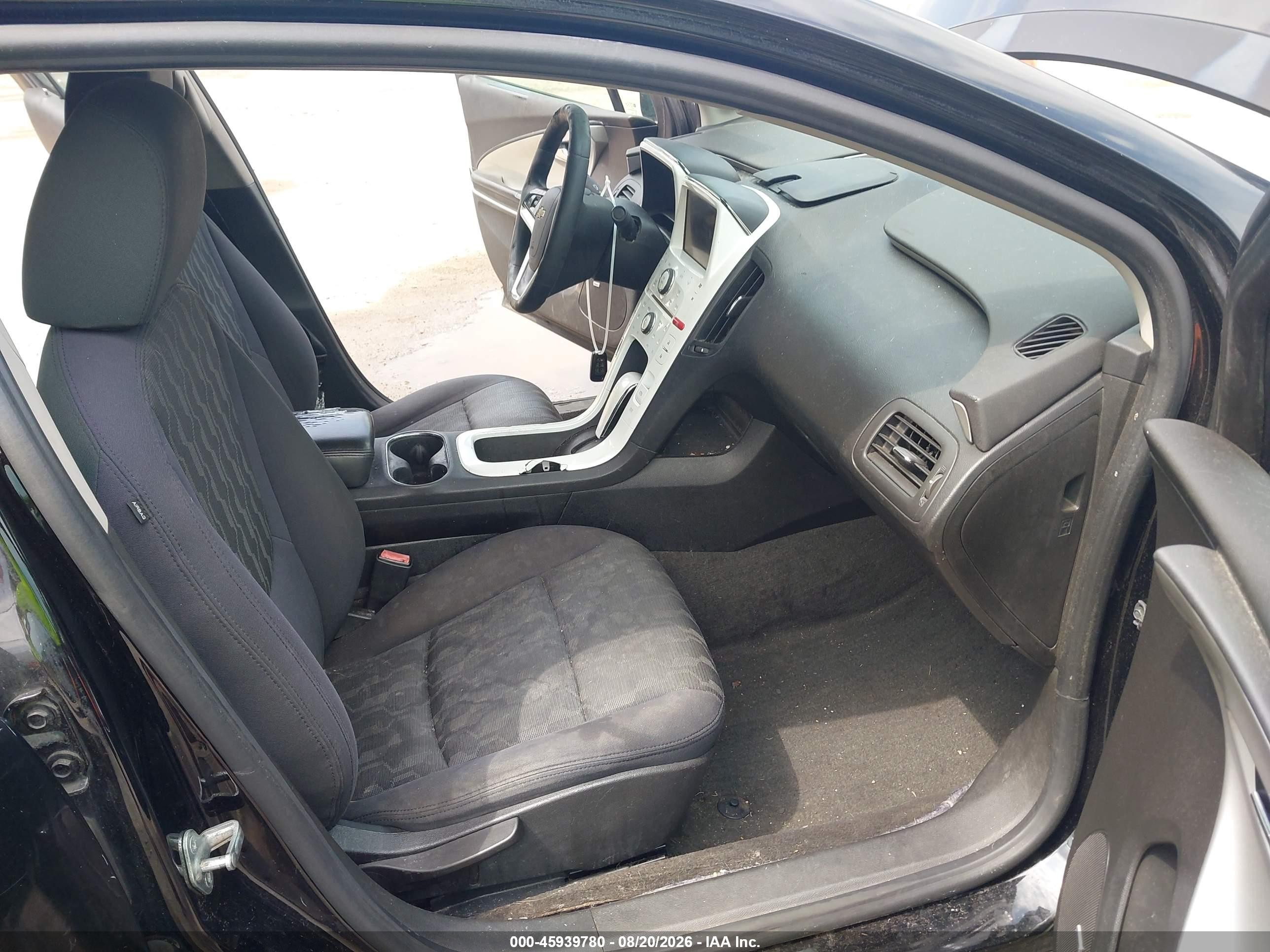 2012 Chevrolet Volt   Черный vin: 1G1RC6E43CU118319