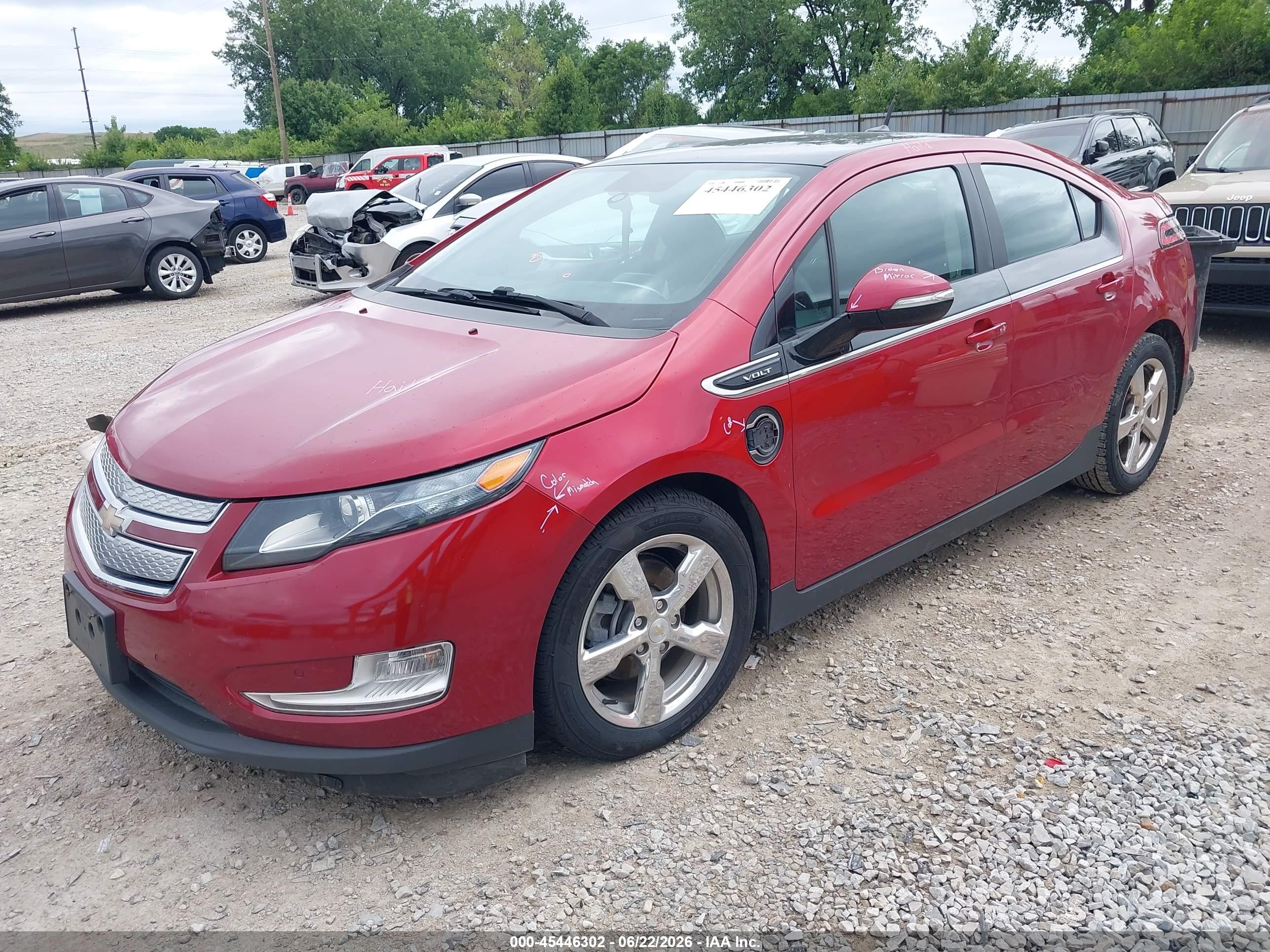2012 Chevrolet Volt Maroon vin: 1G1RC6E44CU100346