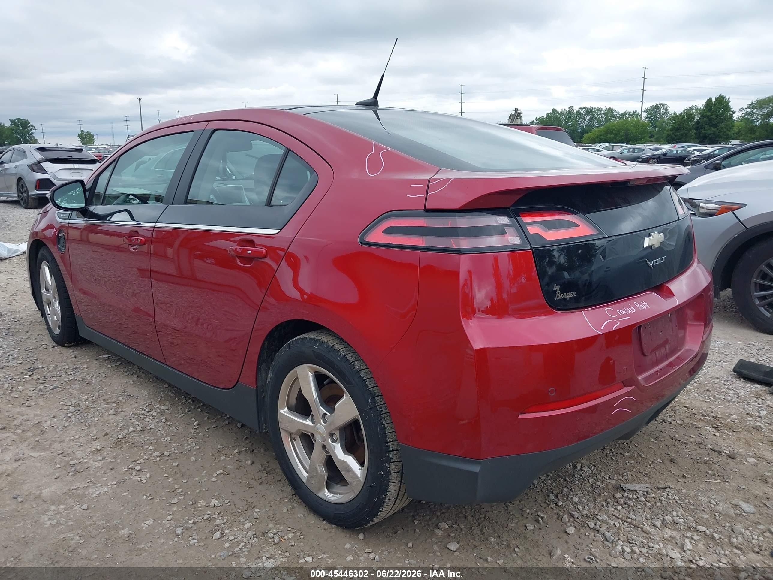 2012 Chevrolet Volt Maroon vin: 1G1RC6E44CU100346