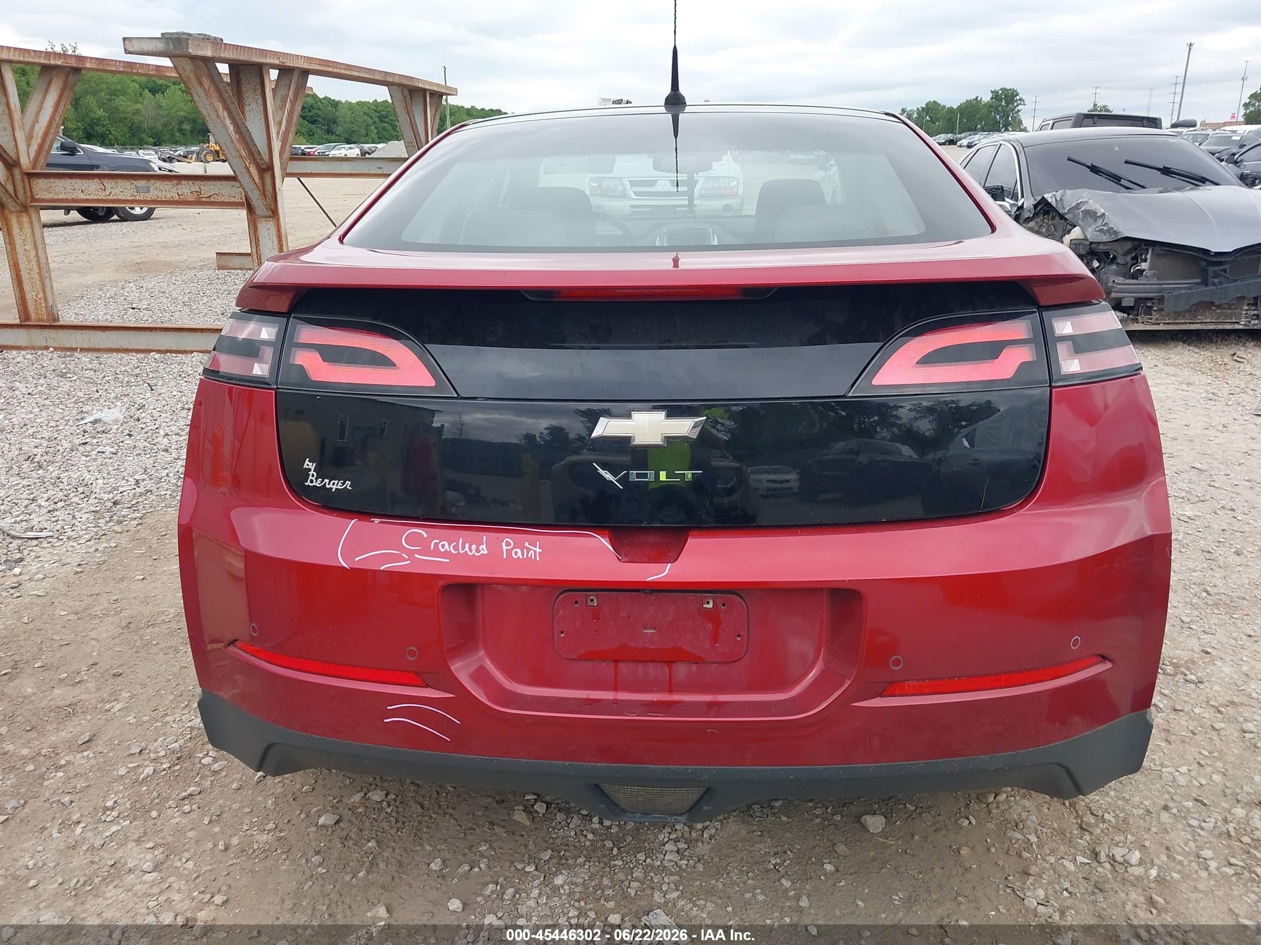 2012 Chevrolet Volt Maroon vin: 1G1RC6E44CU100346