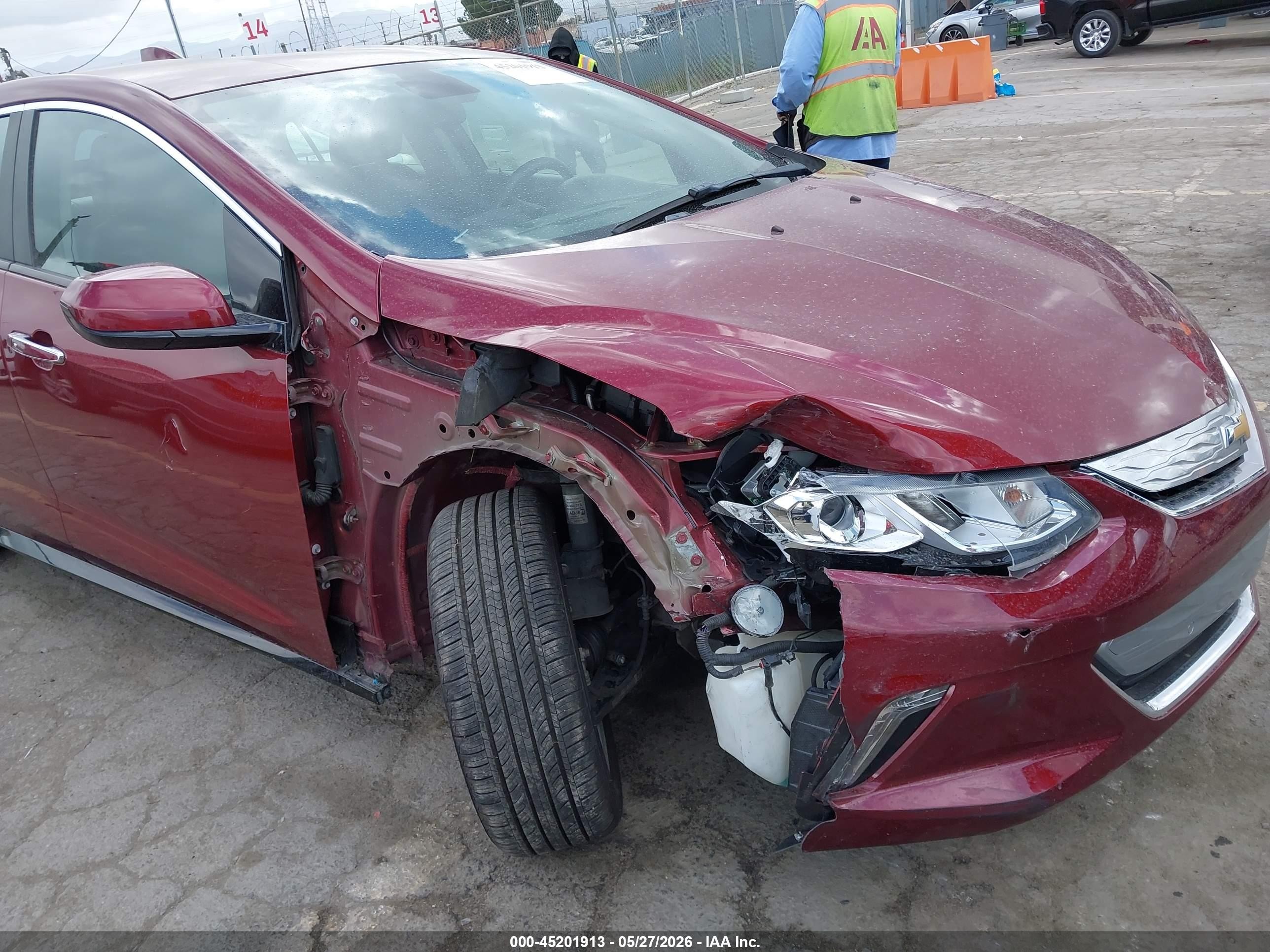 2017 Chevrolet Volt Lt Burgundy vin: 1G1RC6S55HU135871