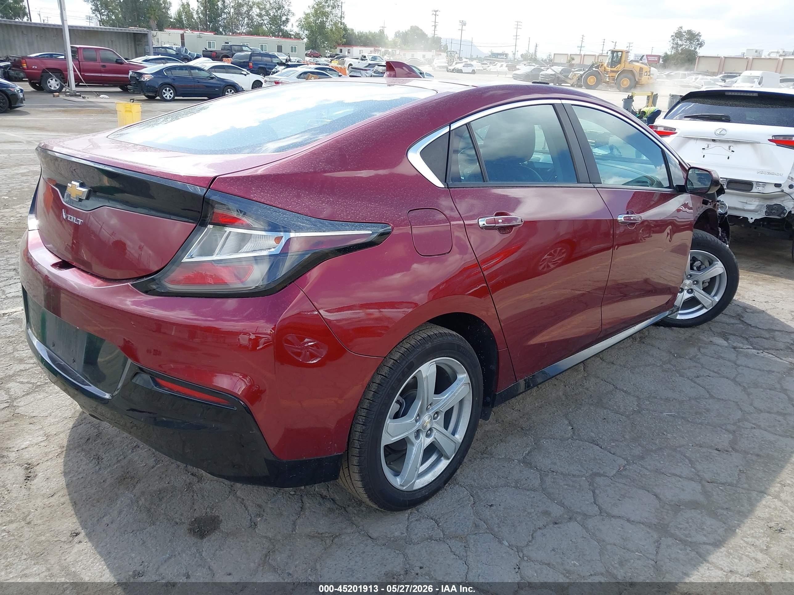 2017 Chevrolet Volt Lt Burgundy vin: 1G1RC6S55HU135871
