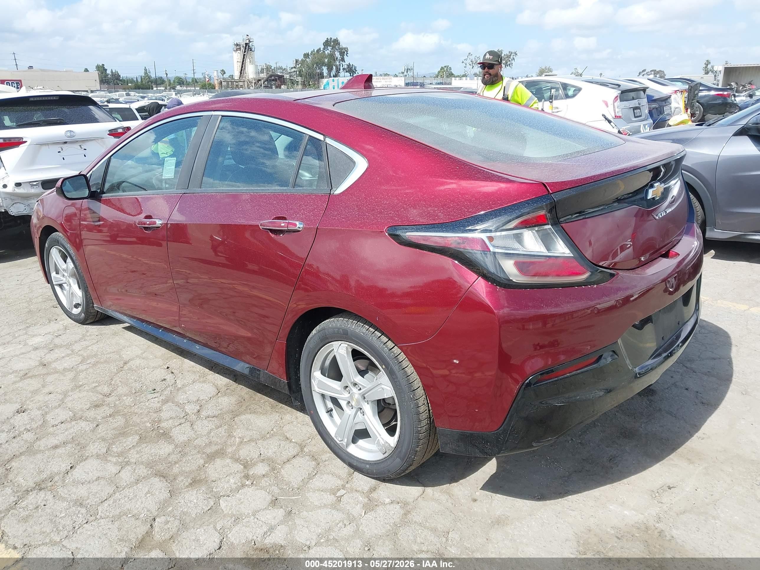 2017 Chevrolet Volt Lt Burgundy vin: 1G1RC6S55HU135871