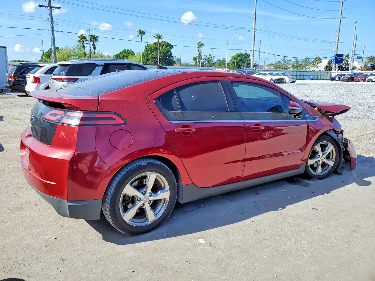 2011 Chevrolet Volt Red vin: 1G1RD6E40BU102431