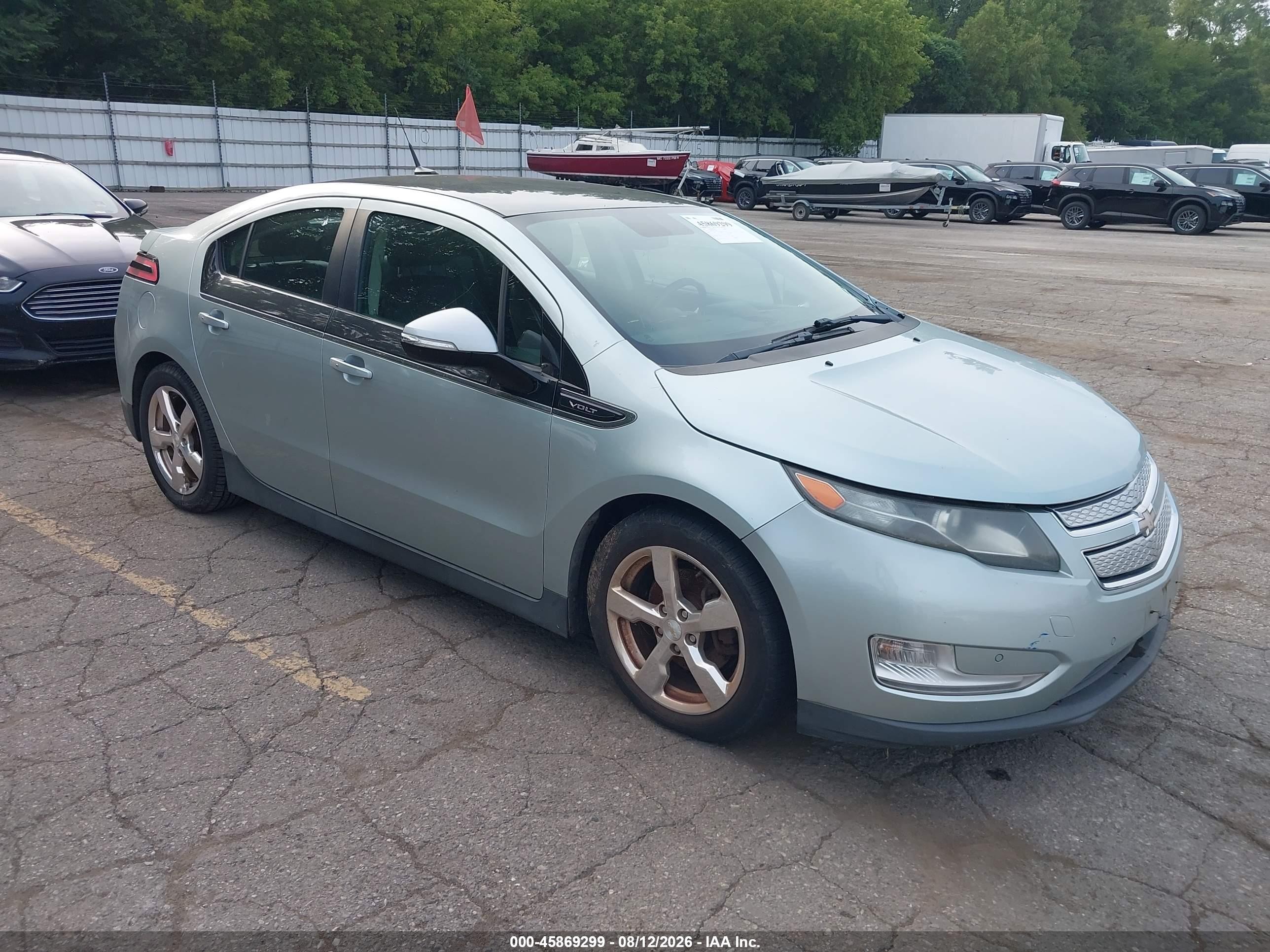 2012 Chevrolet Volt   Teal vin: 1G1RD6E40CU101281