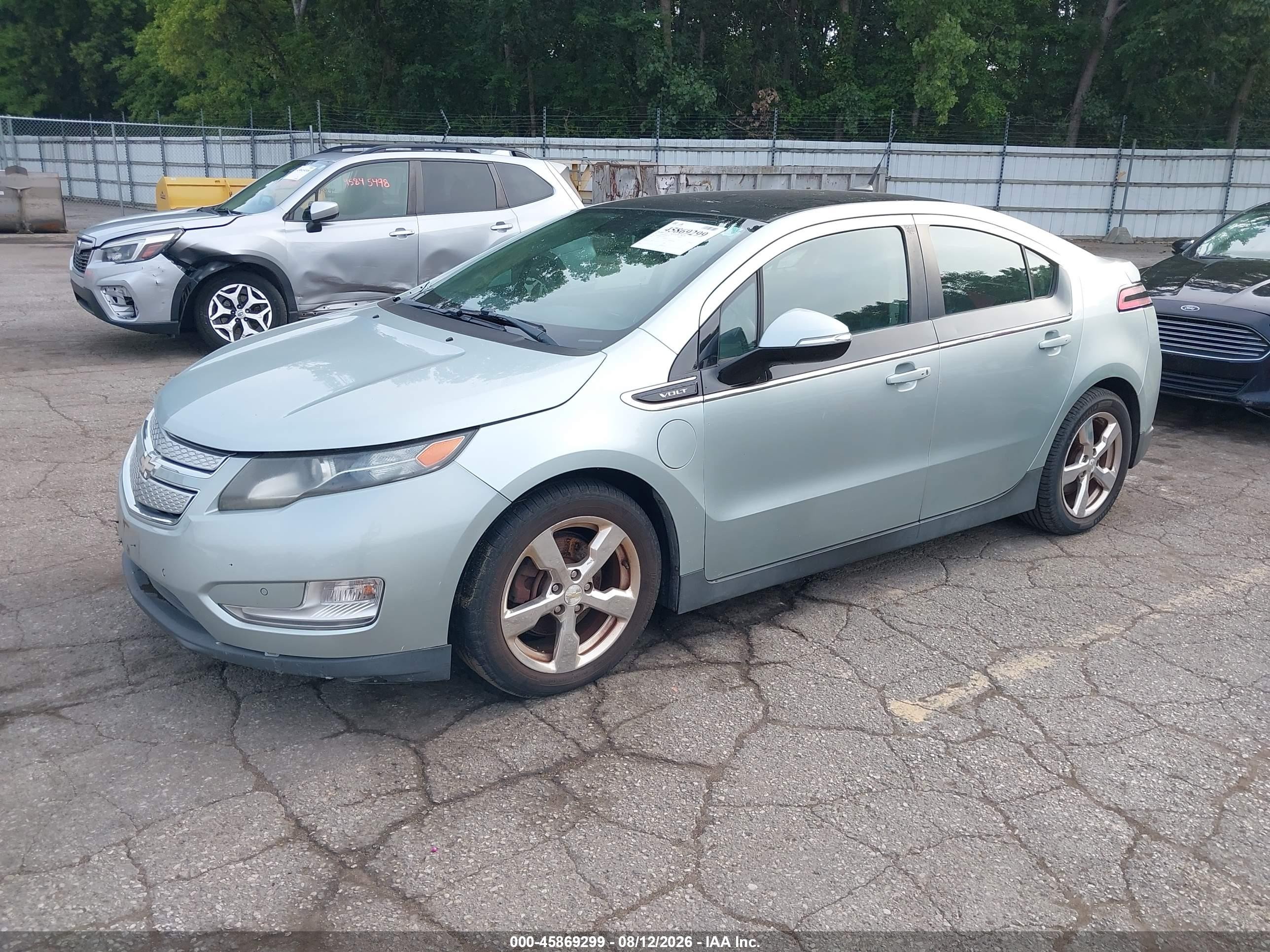 2012 Chevrolet Volt   Teal vin: 1G1RD6E40CU101281