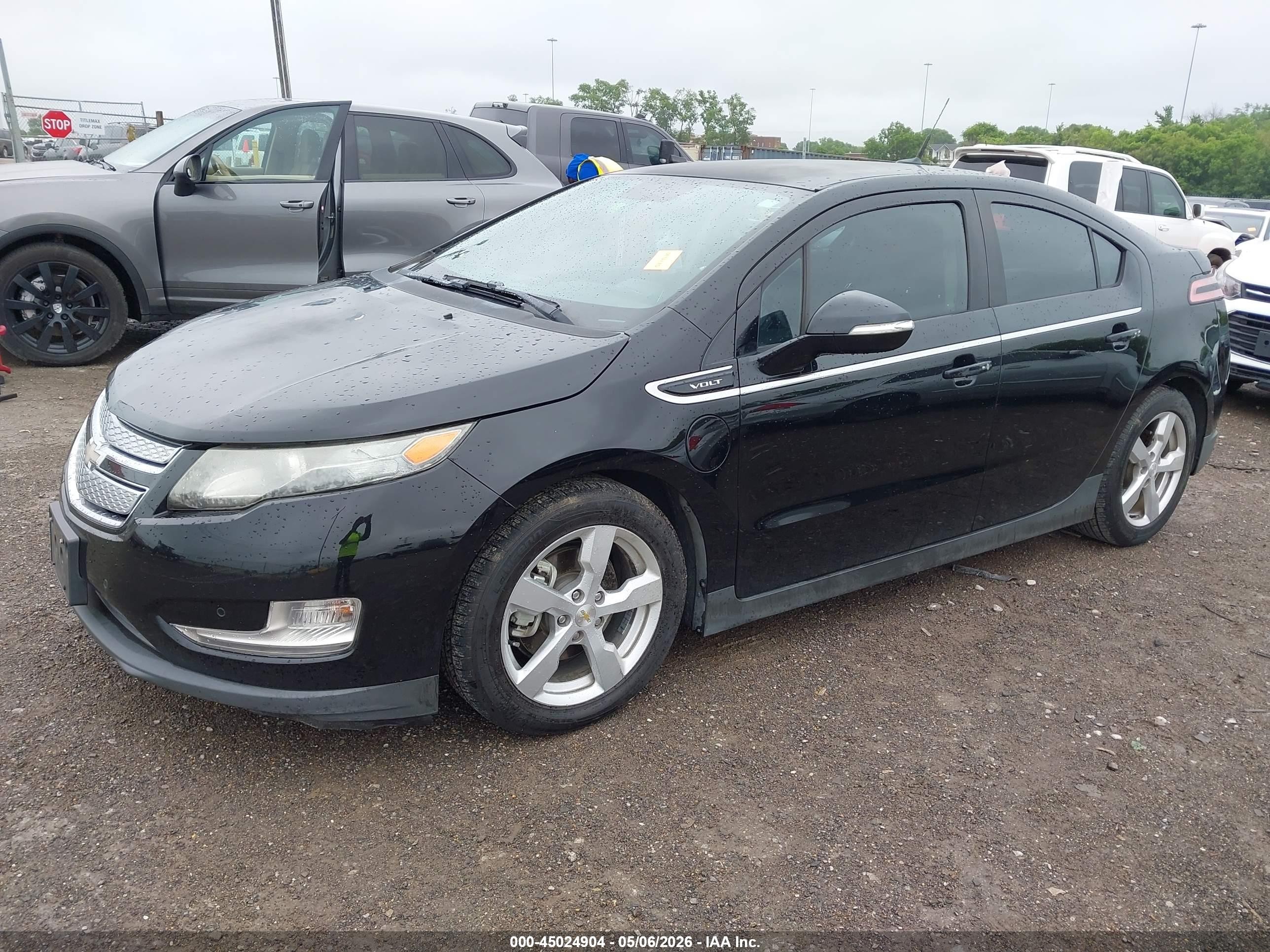 2012 Chevrolet Volt Черный vin: 1G1RD6E40CU101829