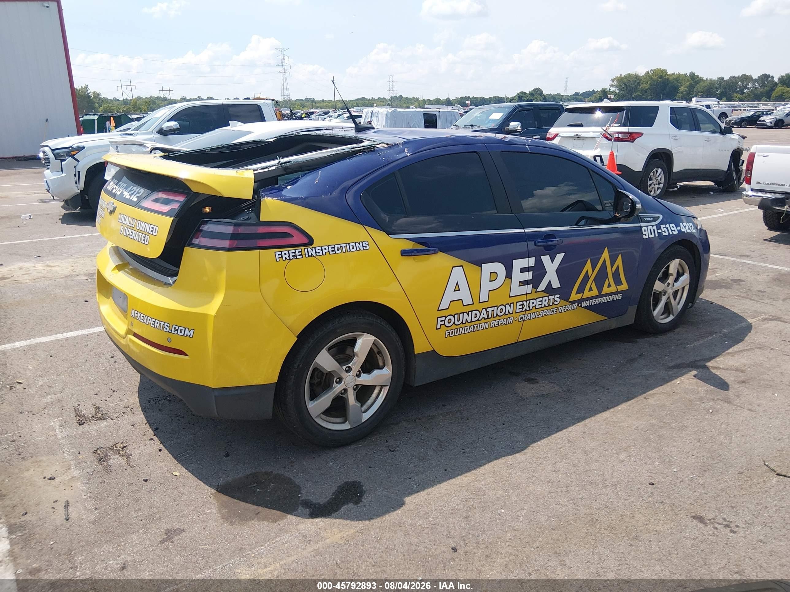 2013 Chevrolet Volt   Gray vin: 1G1RD6E40DU145153