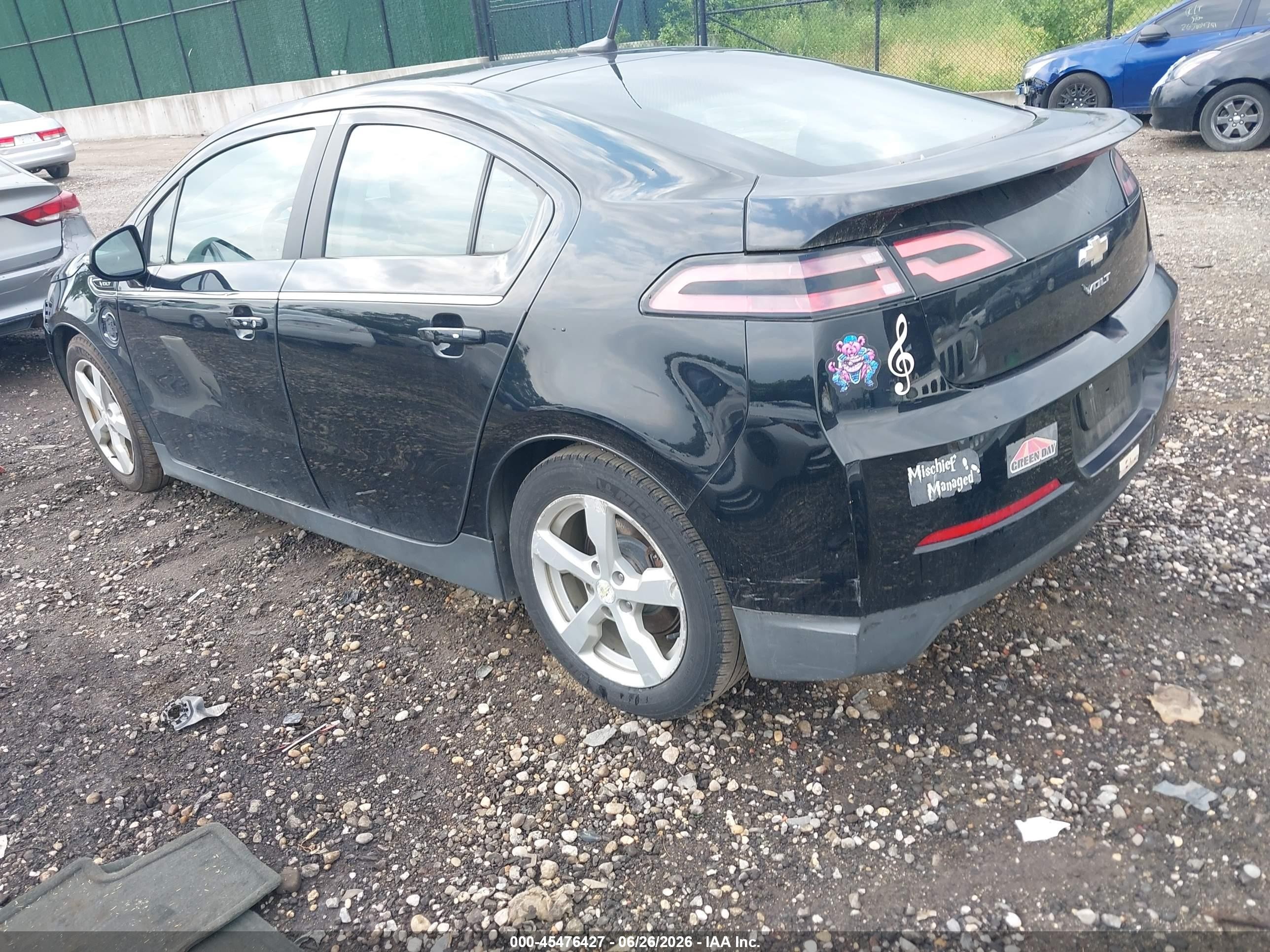2013 Chevrolet Volt   Black vin: 1G1RD6E41DU106877
