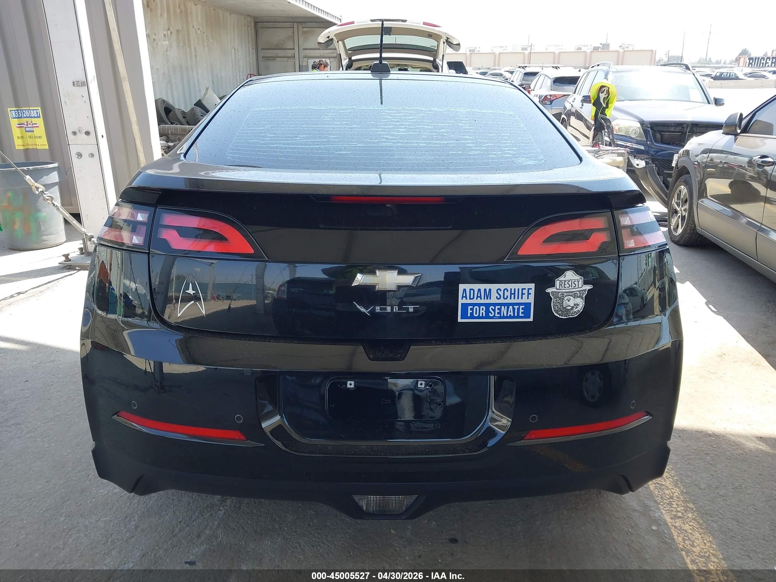 2015 Chevrolet Volt   Black vin: 1G1RD6E41FU141633