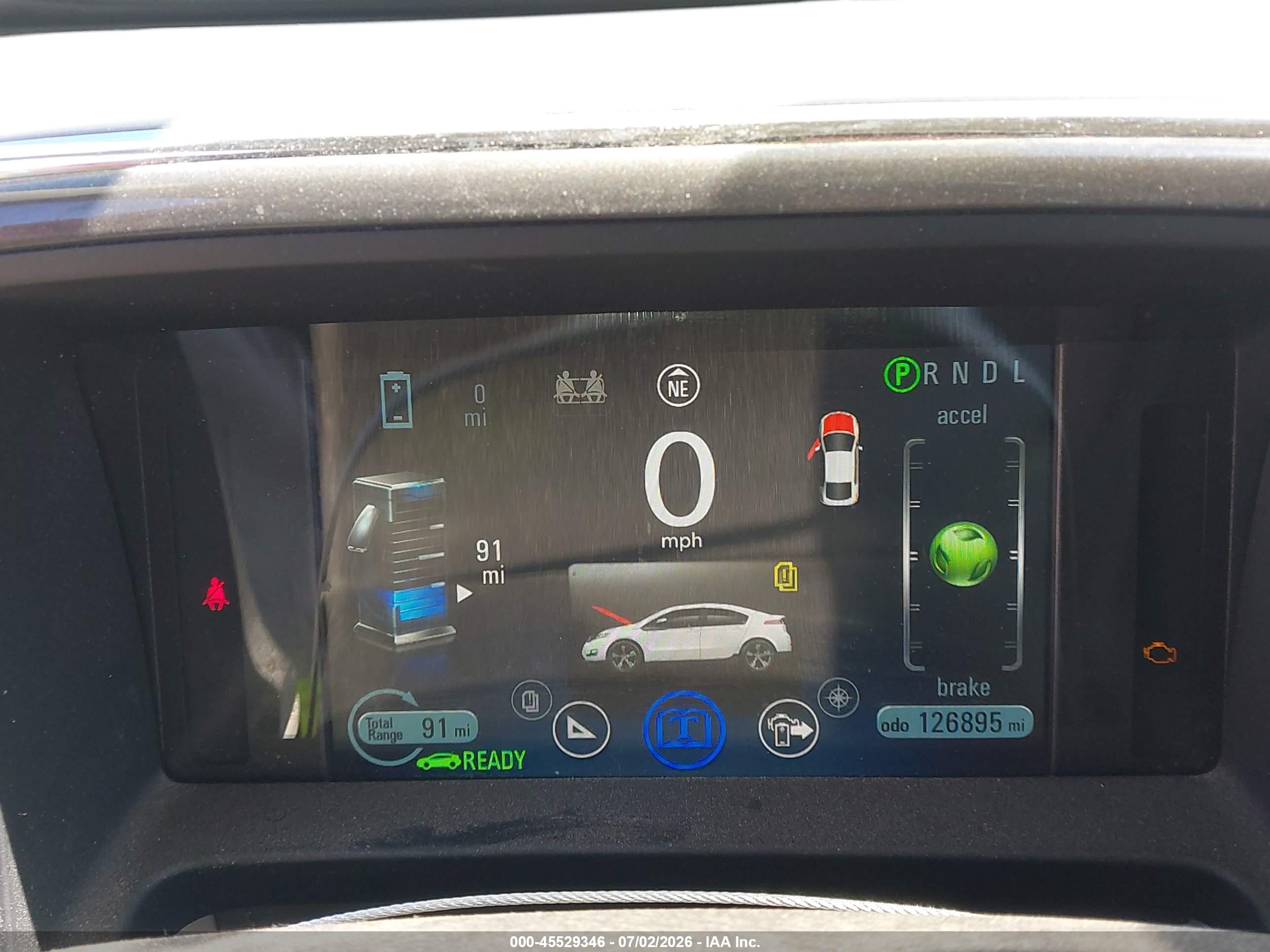 2014 Chevrolet Volt   White vin: 1G1RD6E43EU131622