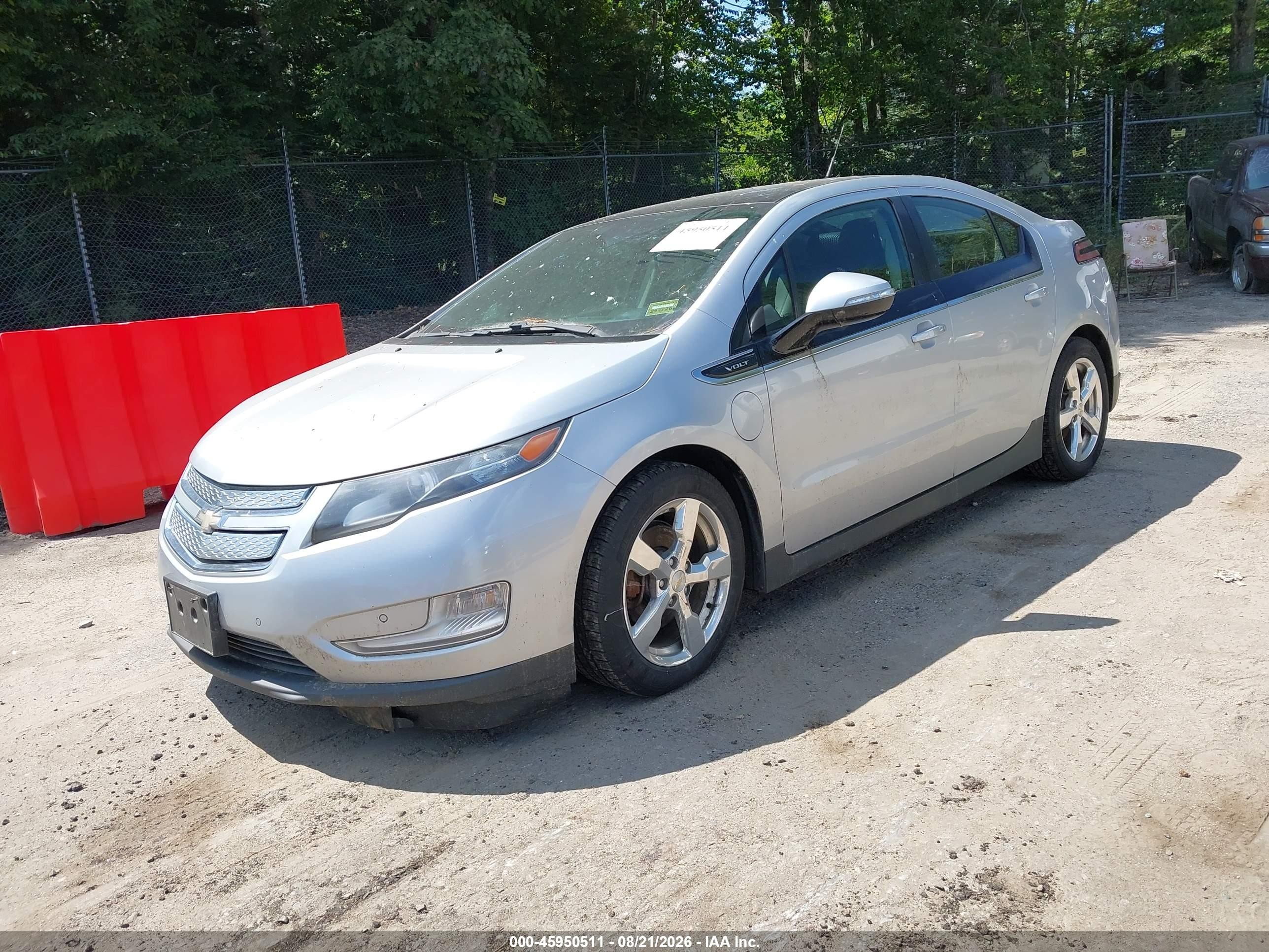 2011 Chevrolet Volt   Silver vin: 1G1RD6E44BU101265