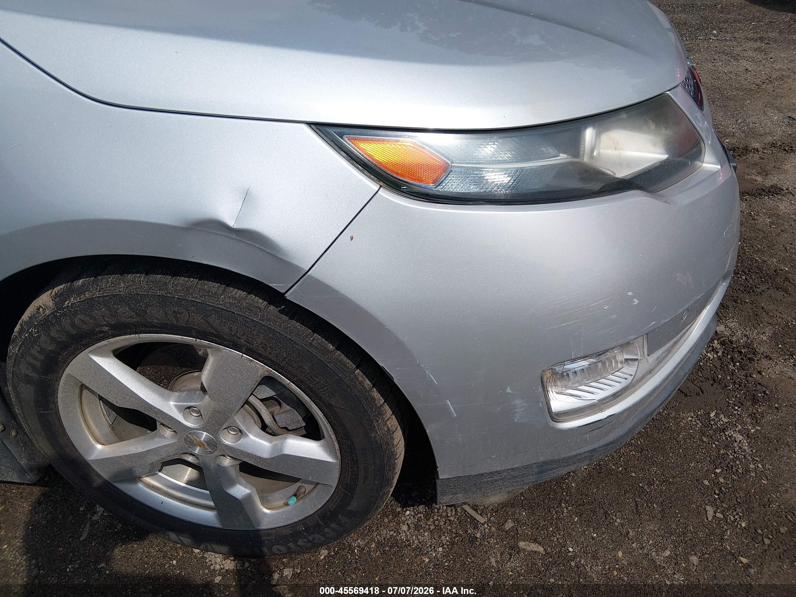2012 Chevrolet Volt   Silver vin: 1G1RD6E45CU102846