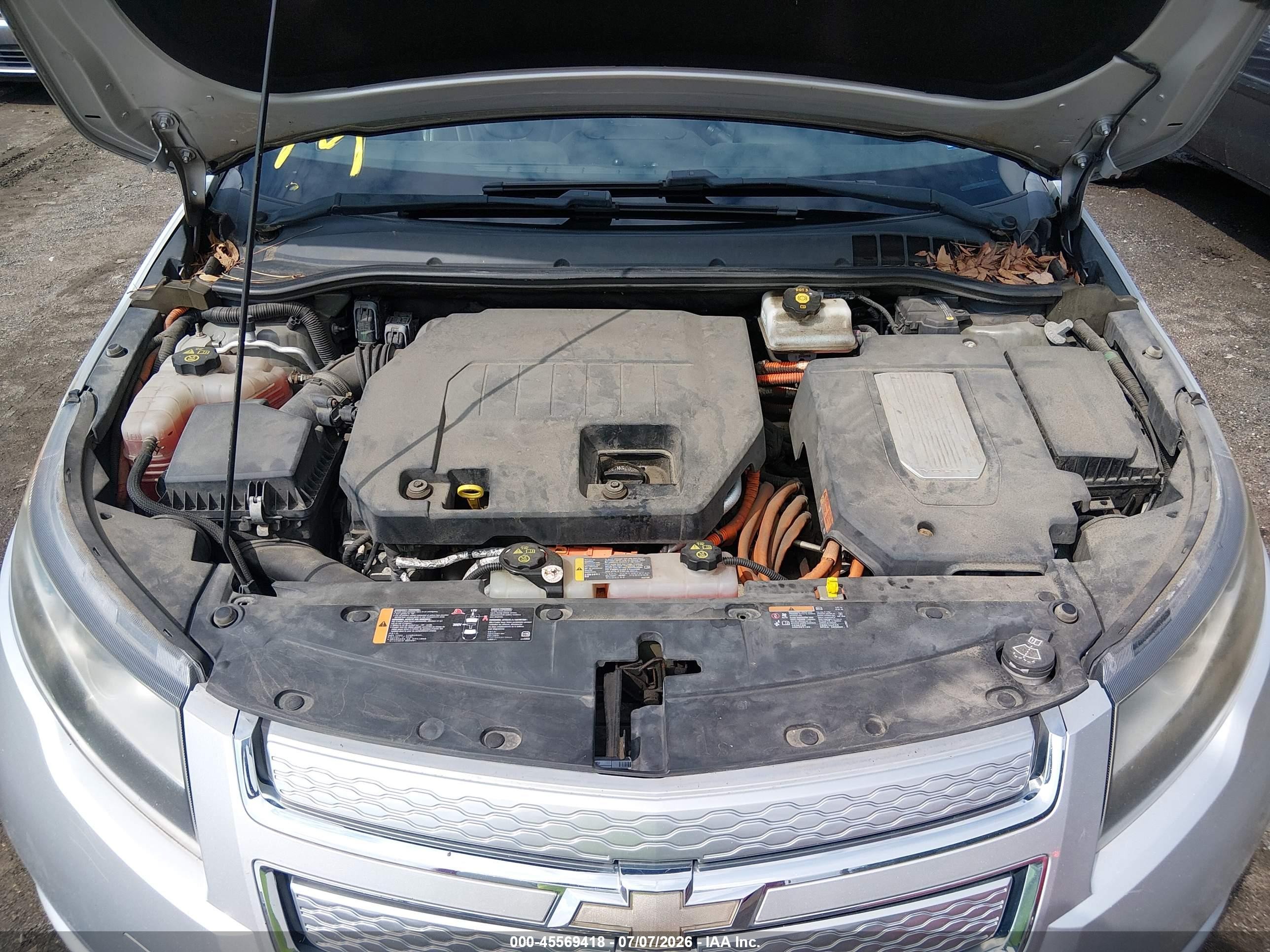 2012 Chevrolet Volt   Silver vin: 1G1RD6E45CU102846
