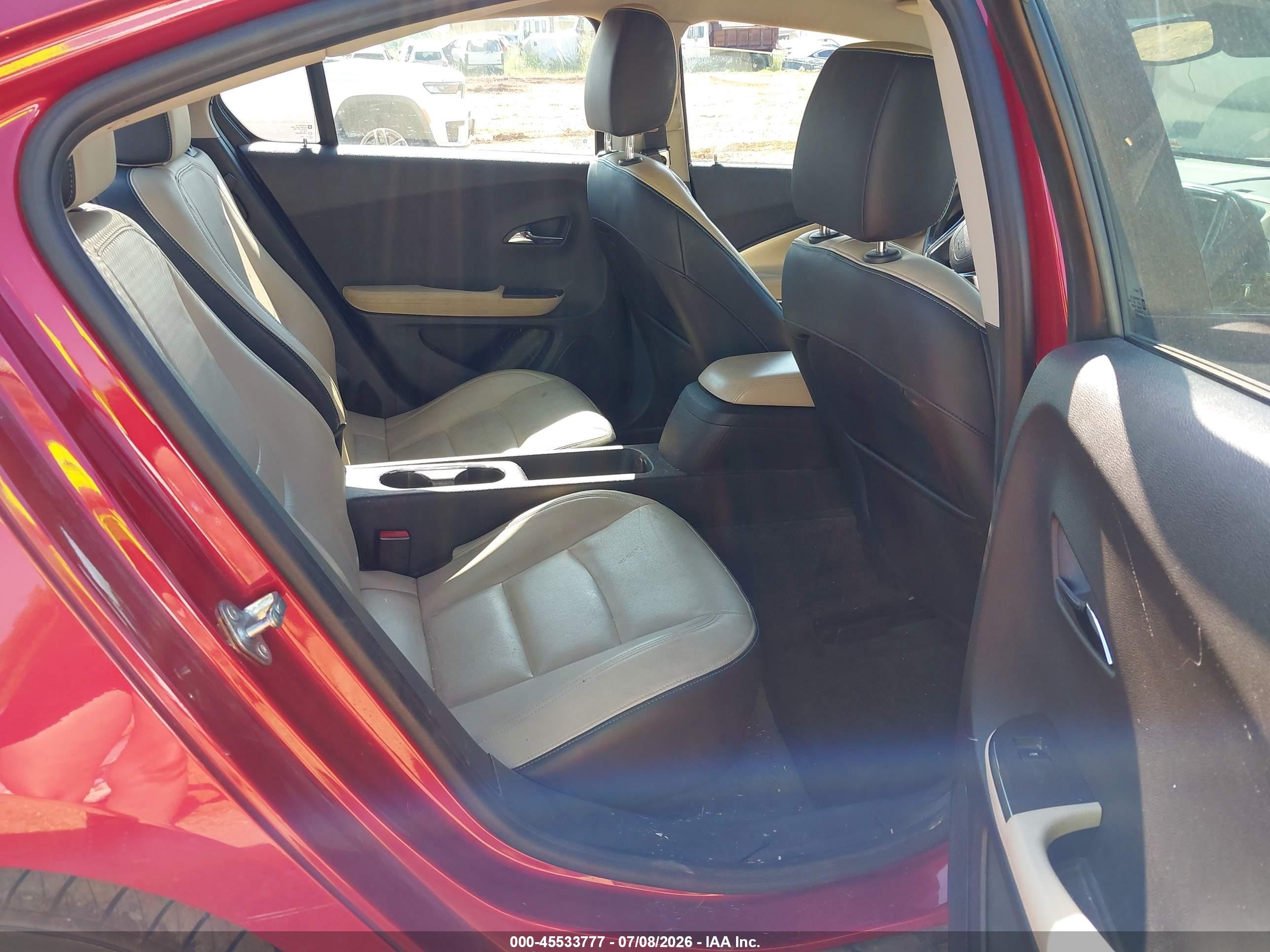 2012 Chevrolet Volt   Red vin: 1G1RD6E45CU104242