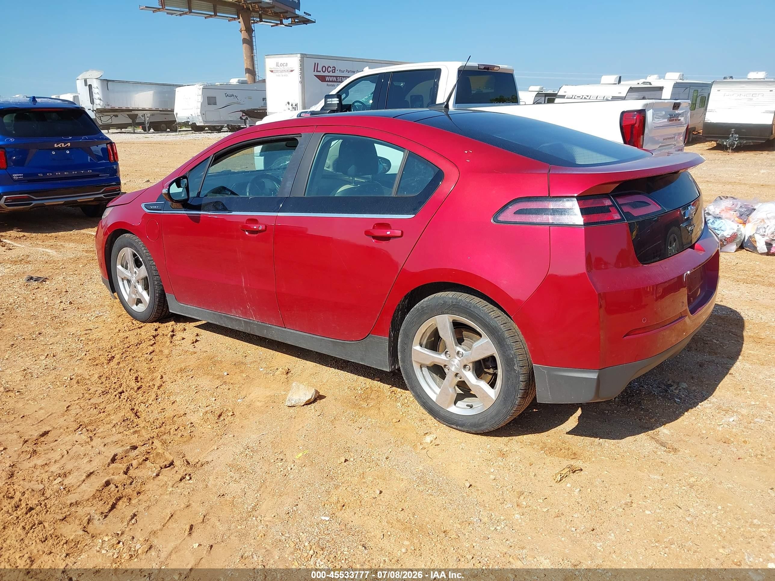 2012 Chevrolet Volt   Red vin: 1G1RD6E45CU104242