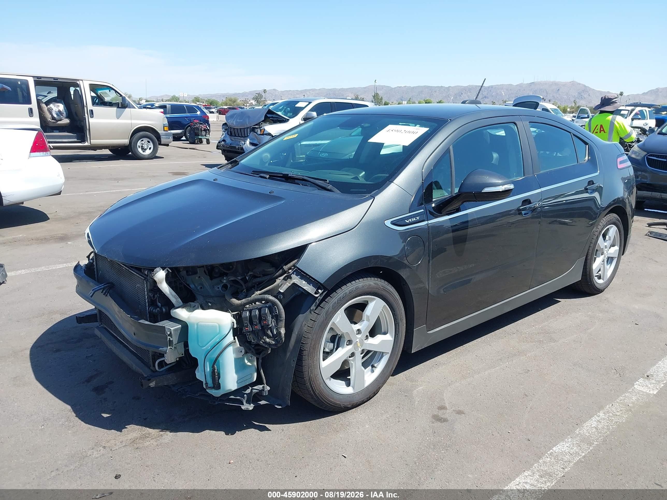 2015 Chevrolet Volt   Черный vin: 1G1RD6E45FU131123