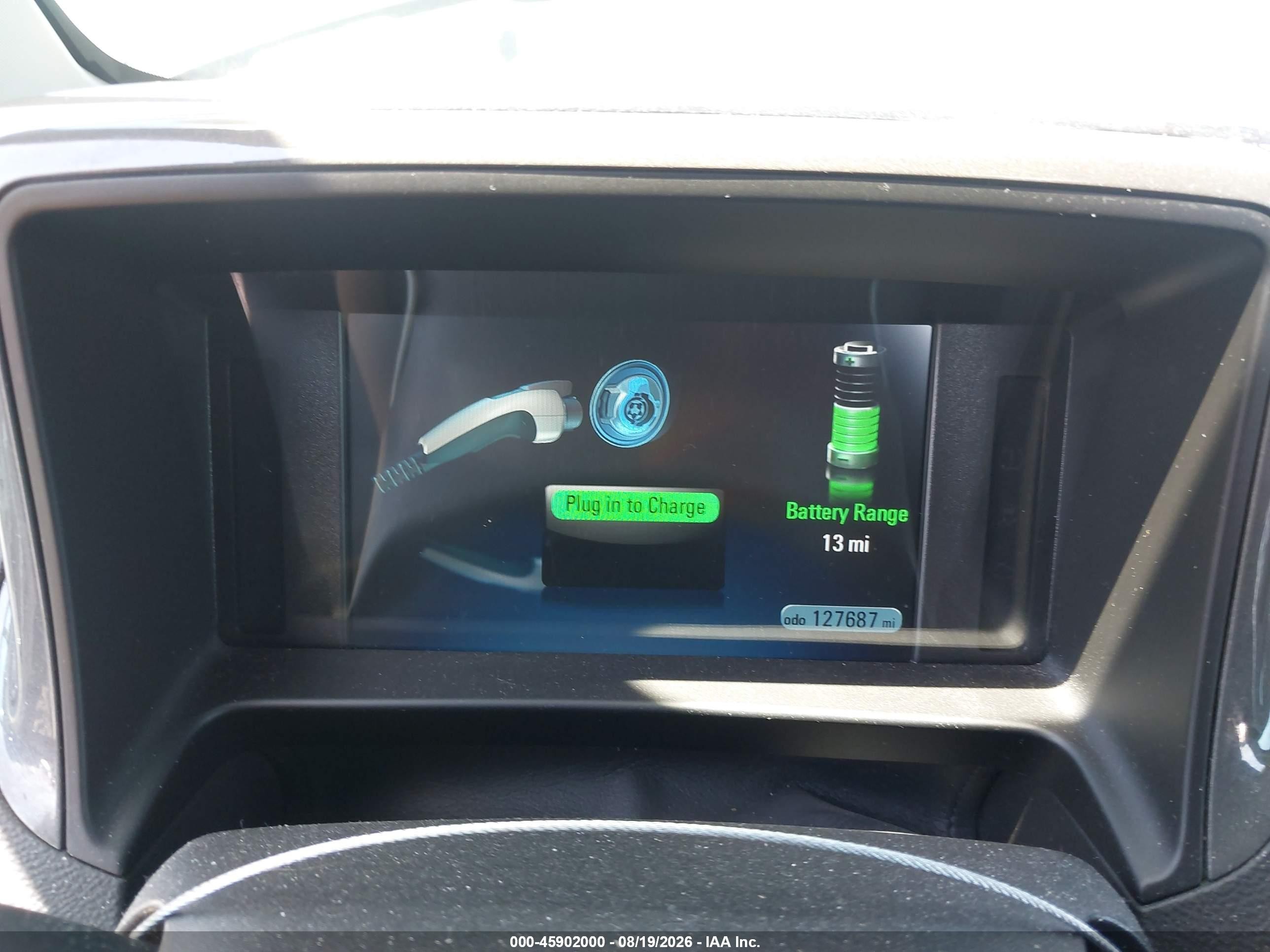 2015 Chevrolet Volt   Черный vin: 1G1RD6E45FU131123