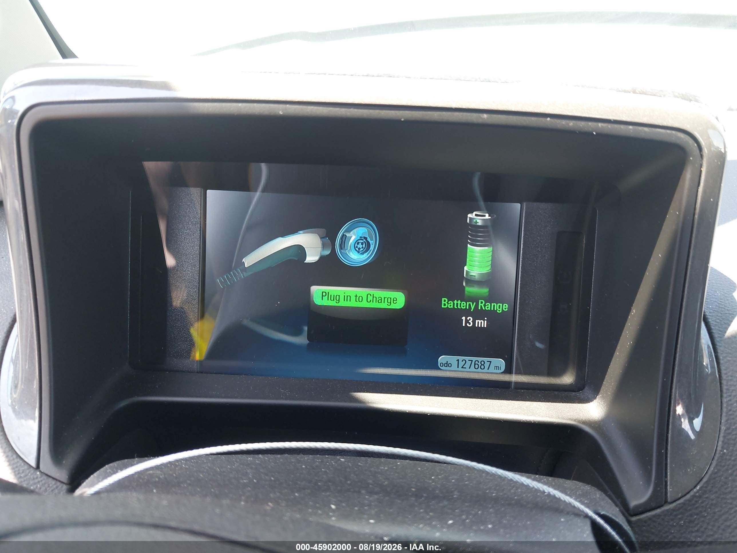 2015 Chevrolet Volt   Черный vin: 1G1RD6E45FU131123