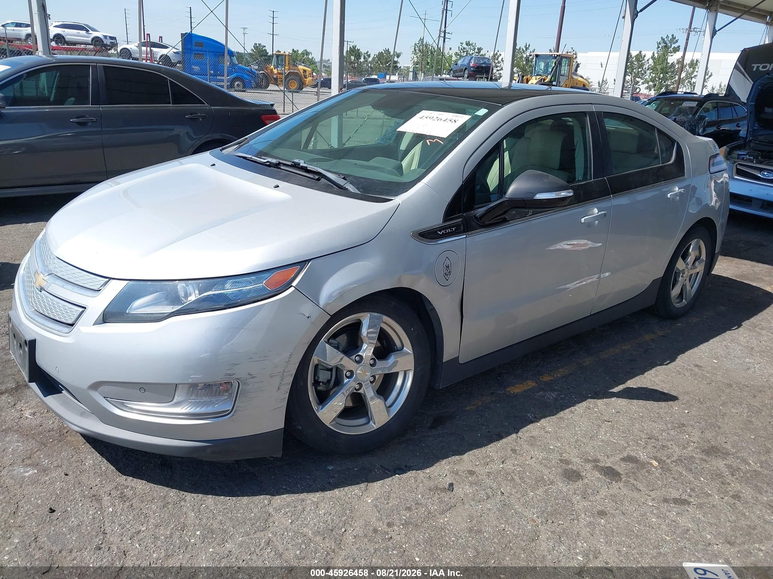 2011 Chevrolet Volt   Silver vin: 1G1RD6E46BU100649
