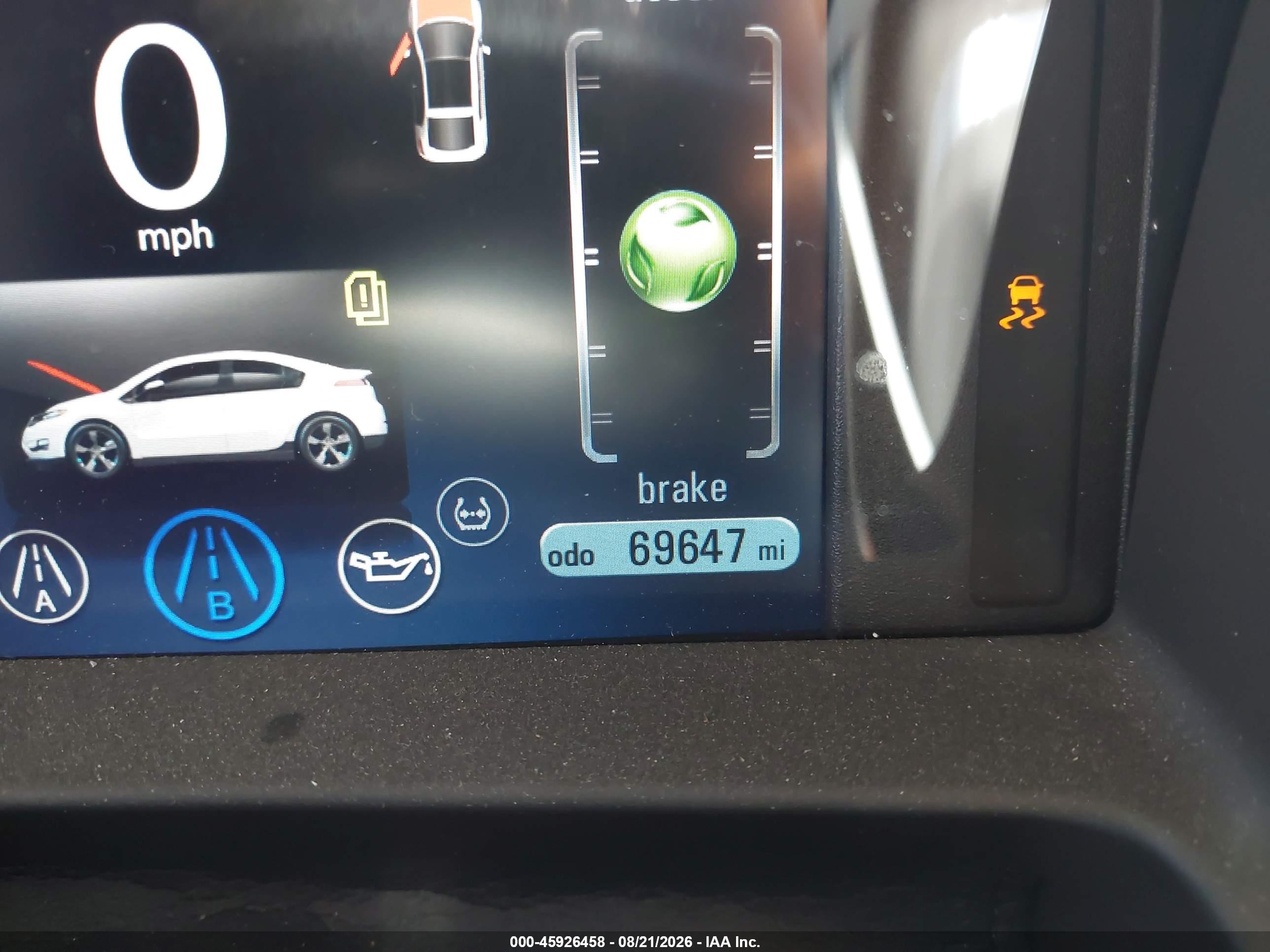 2011 Chevrolet Volt   Silver vin: 1G1RD6E46BU100649