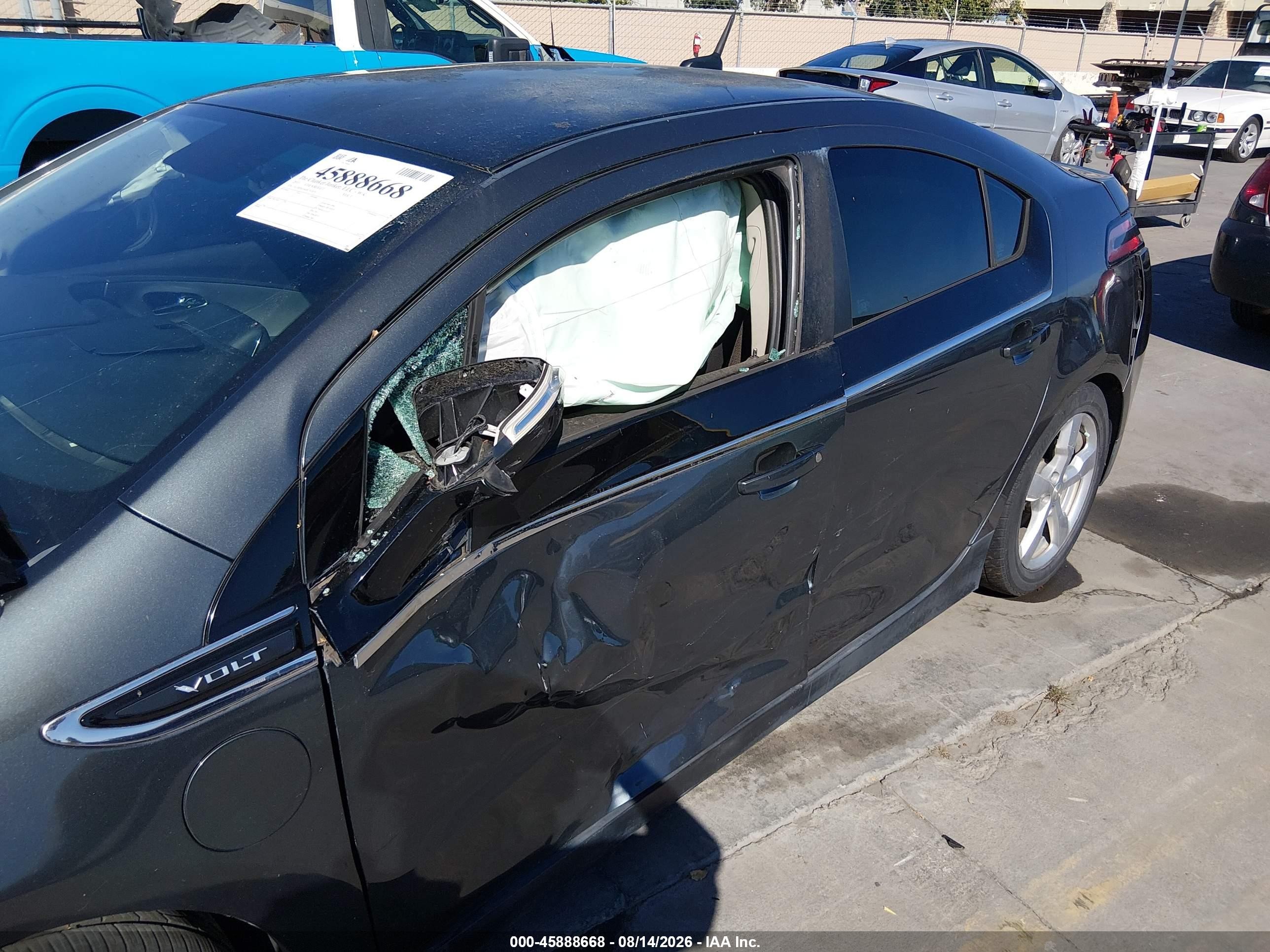 2011 Chevrolet Volt   Черный vin: 1G1RD6E46BU101879