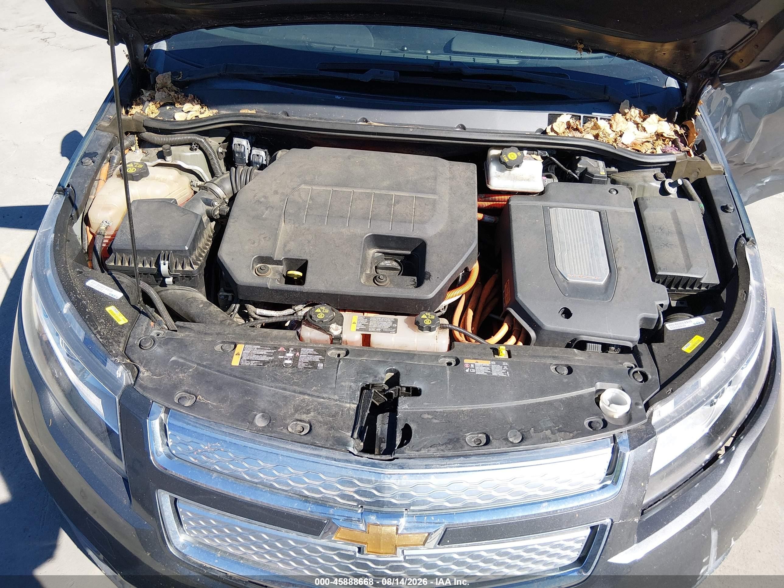 2011 Chevrolet Volt   Черный vin: 1G1RD6E46BU101879