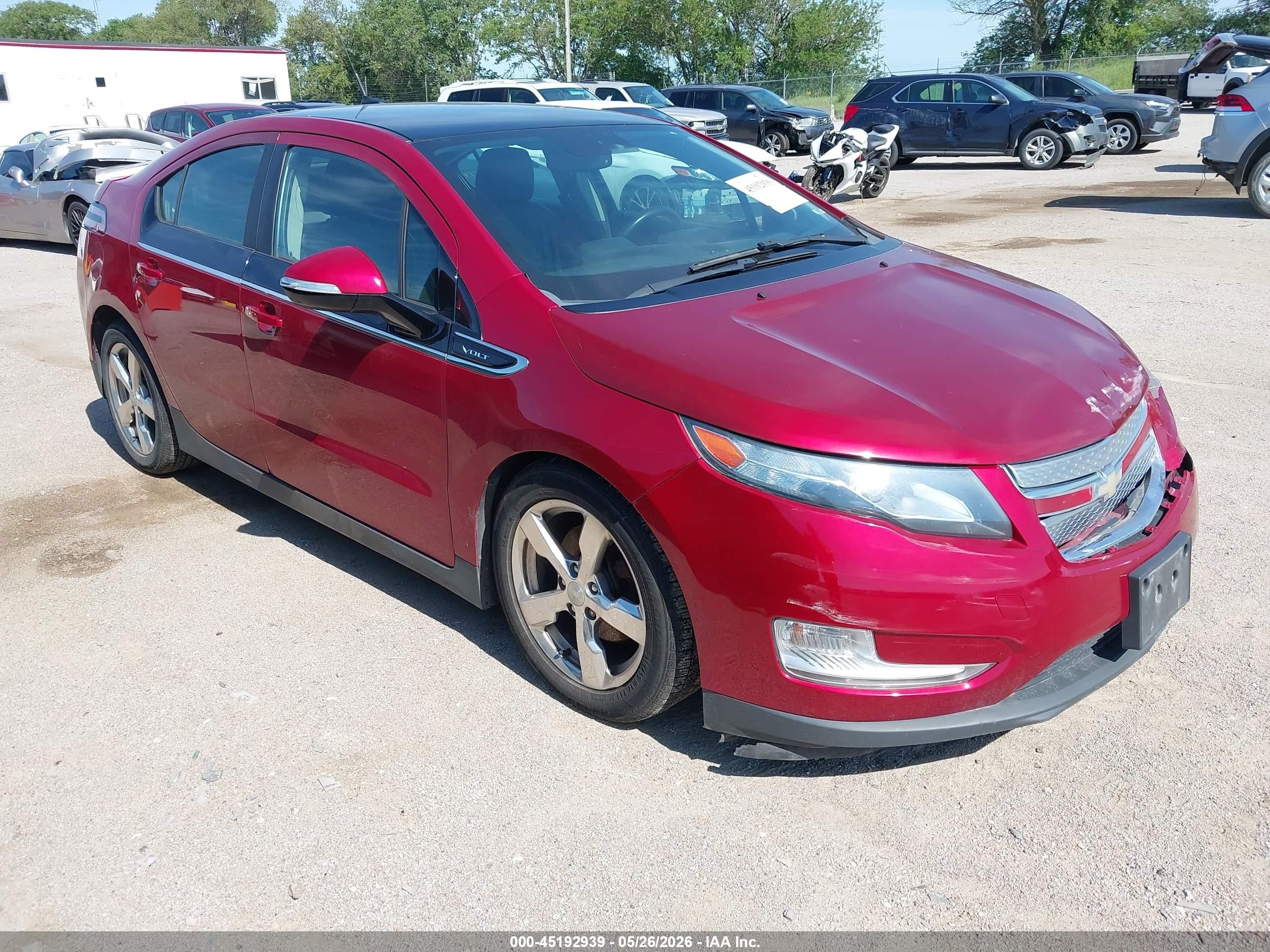 2012 Chevrolet Volt Red vin: 1G1RD6E46CU113841