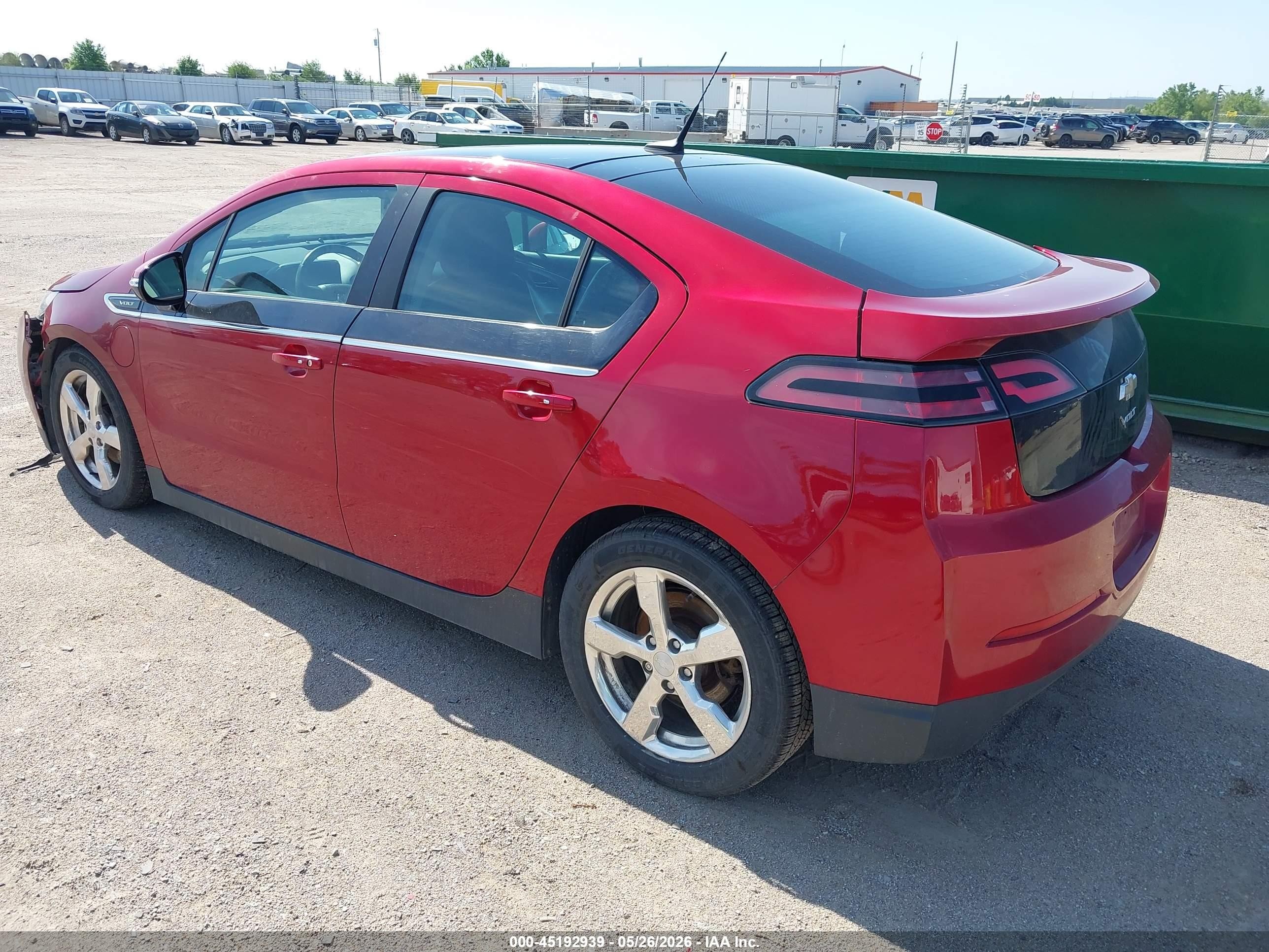 2012 Chevrolet Volt Red vin: 1G1RD6E46CU113841