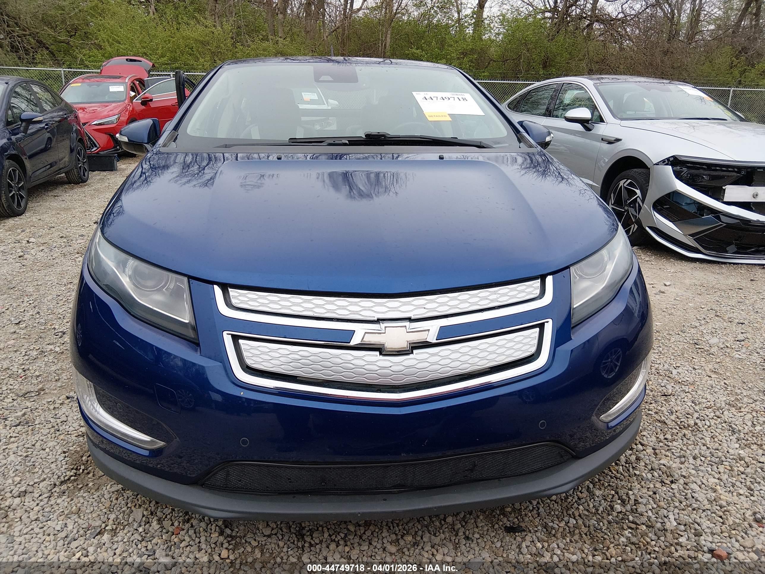 2013 Chevrolet Volt   Blue vin: 1G1RD6E46DU109533