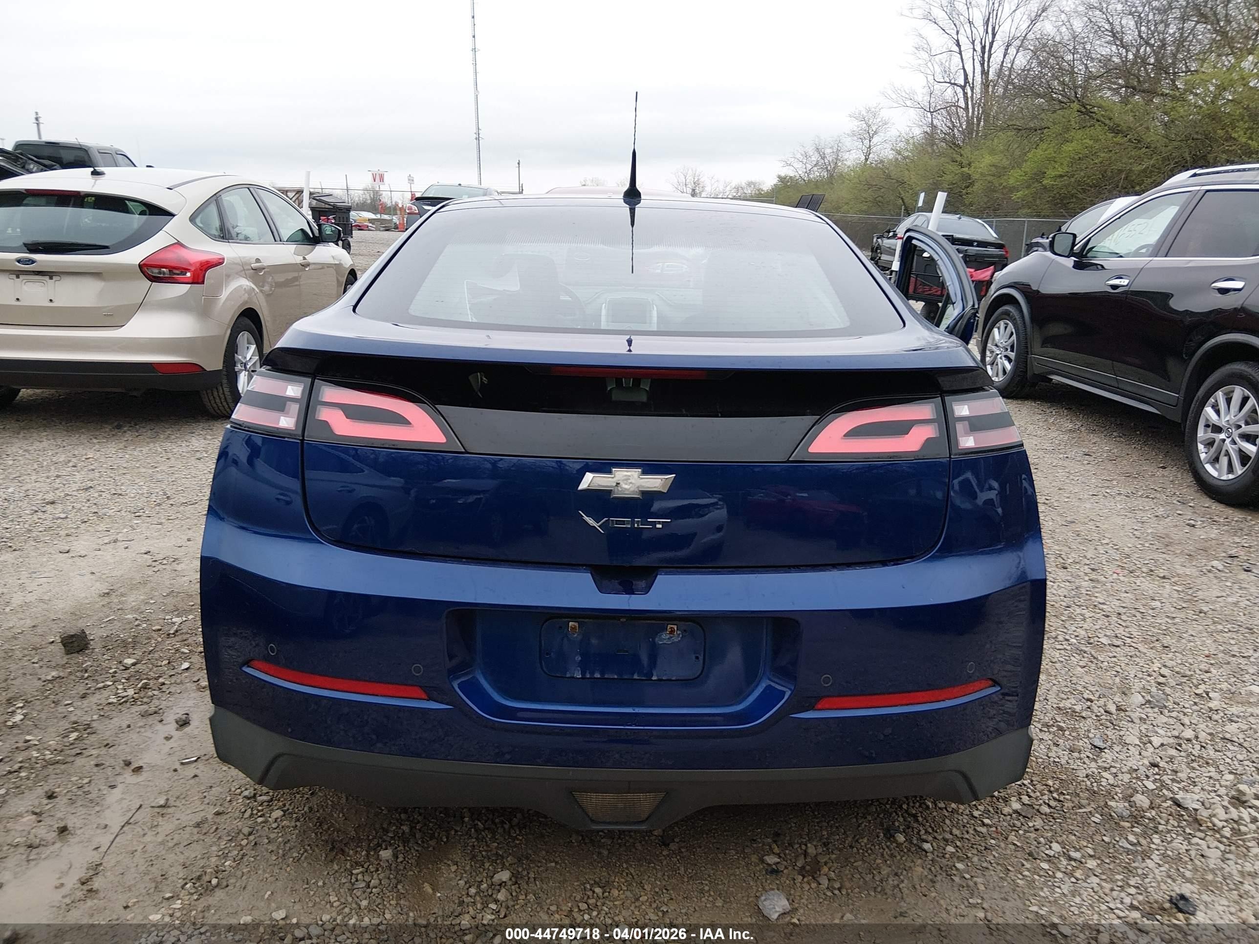 2013 Chevrolet Volt   Blue vin: 1G1RD6E46DU109533
