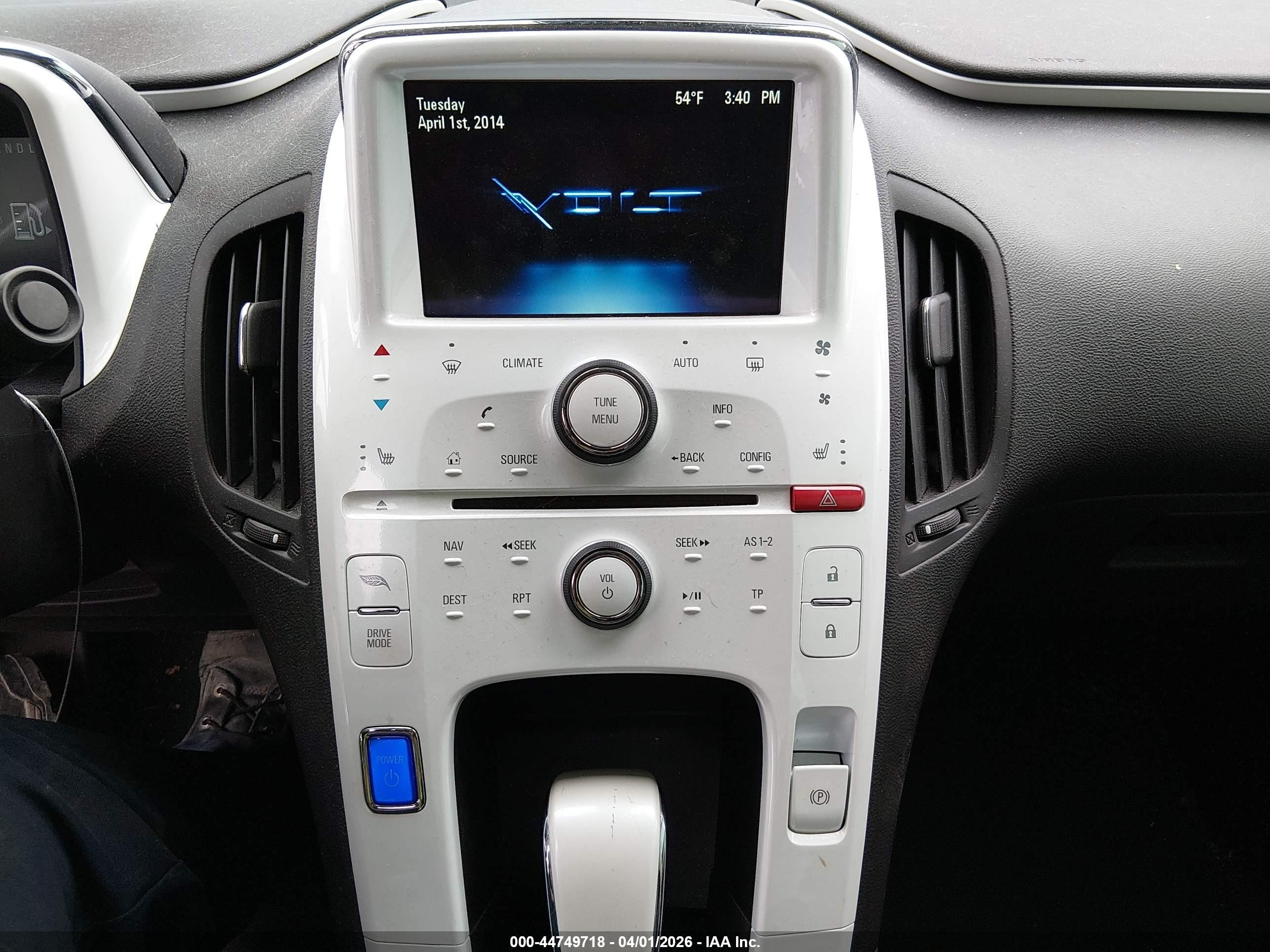 2013 Chevrolet Volt   Blue vin: 1G1RD6E46DU109533