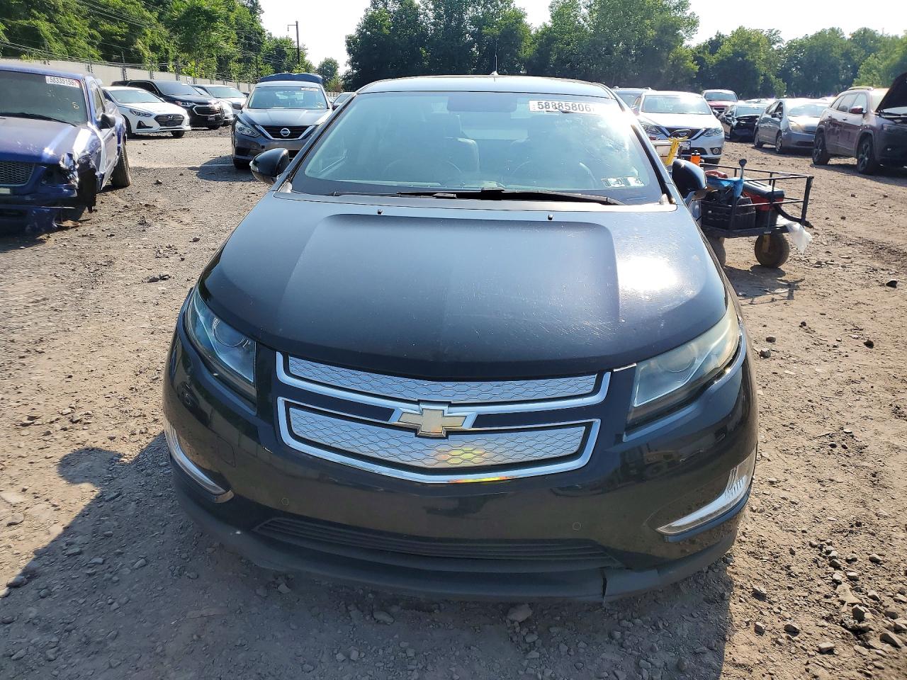 2012 Chevrolet Volt Black vin: 1G1RD6E47CU124105