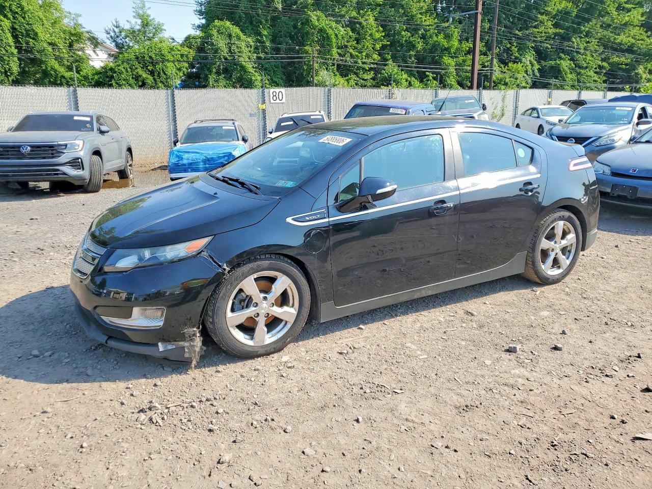 2012 Chevrolet Volt Black vin: 1G1RD6E47CU124105
