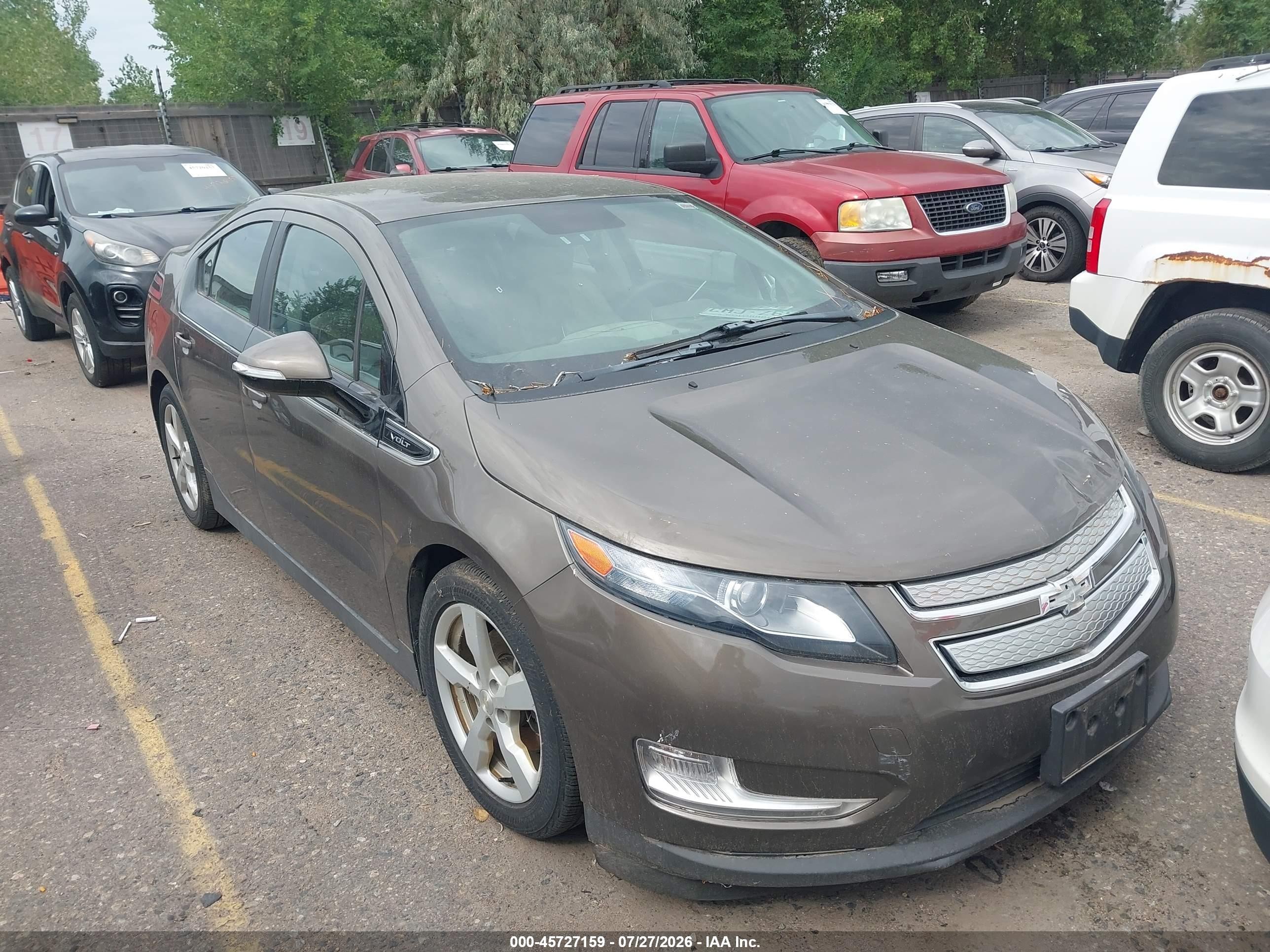 2014 Chevrolet Volt   Brown vin: 1G1RD6E47EU149959