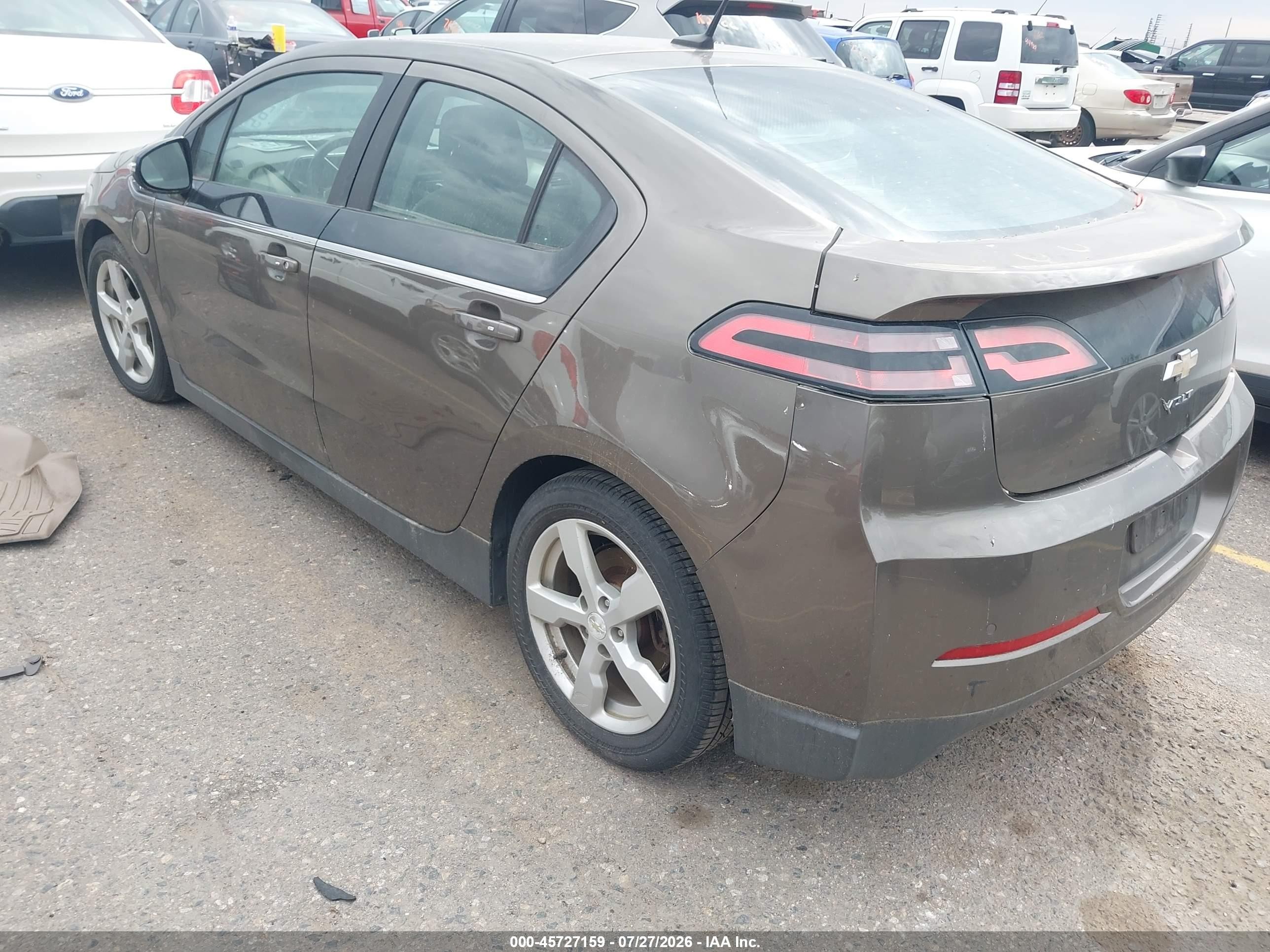 2014 Chevrolet Volt   Brown vin: 1G1RD6E47EU149959