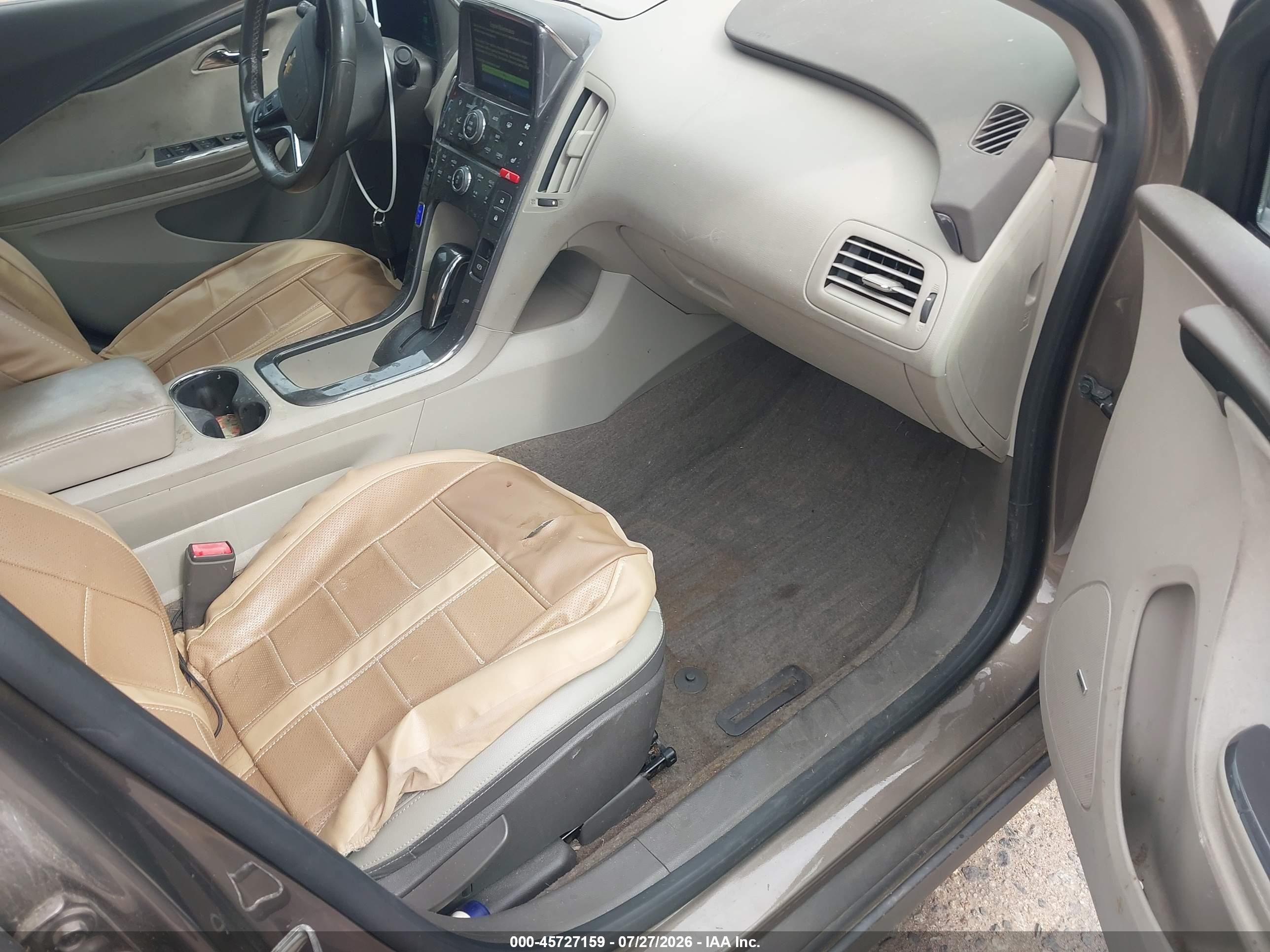 2014 Chevrolet Volt   Brown vin: 1G1RD6E47EU149959