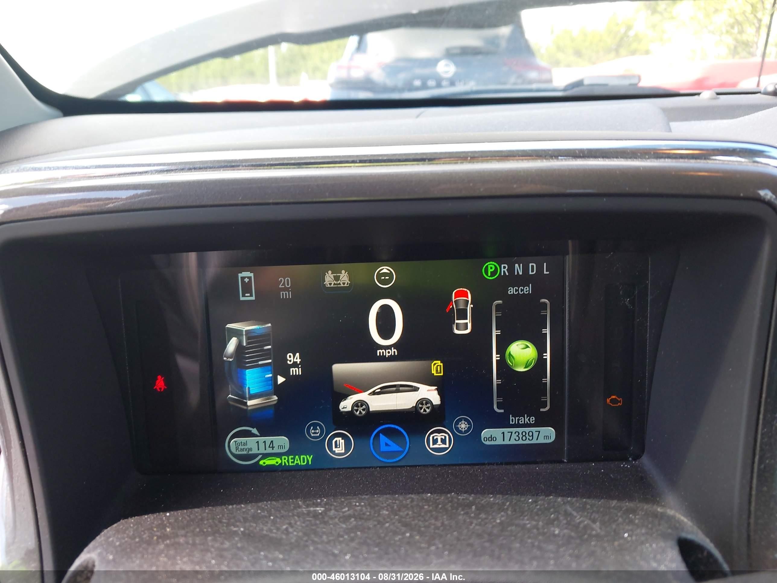 2012 Chevrolet Volt   White vin: 1G1RD6E49CU103384