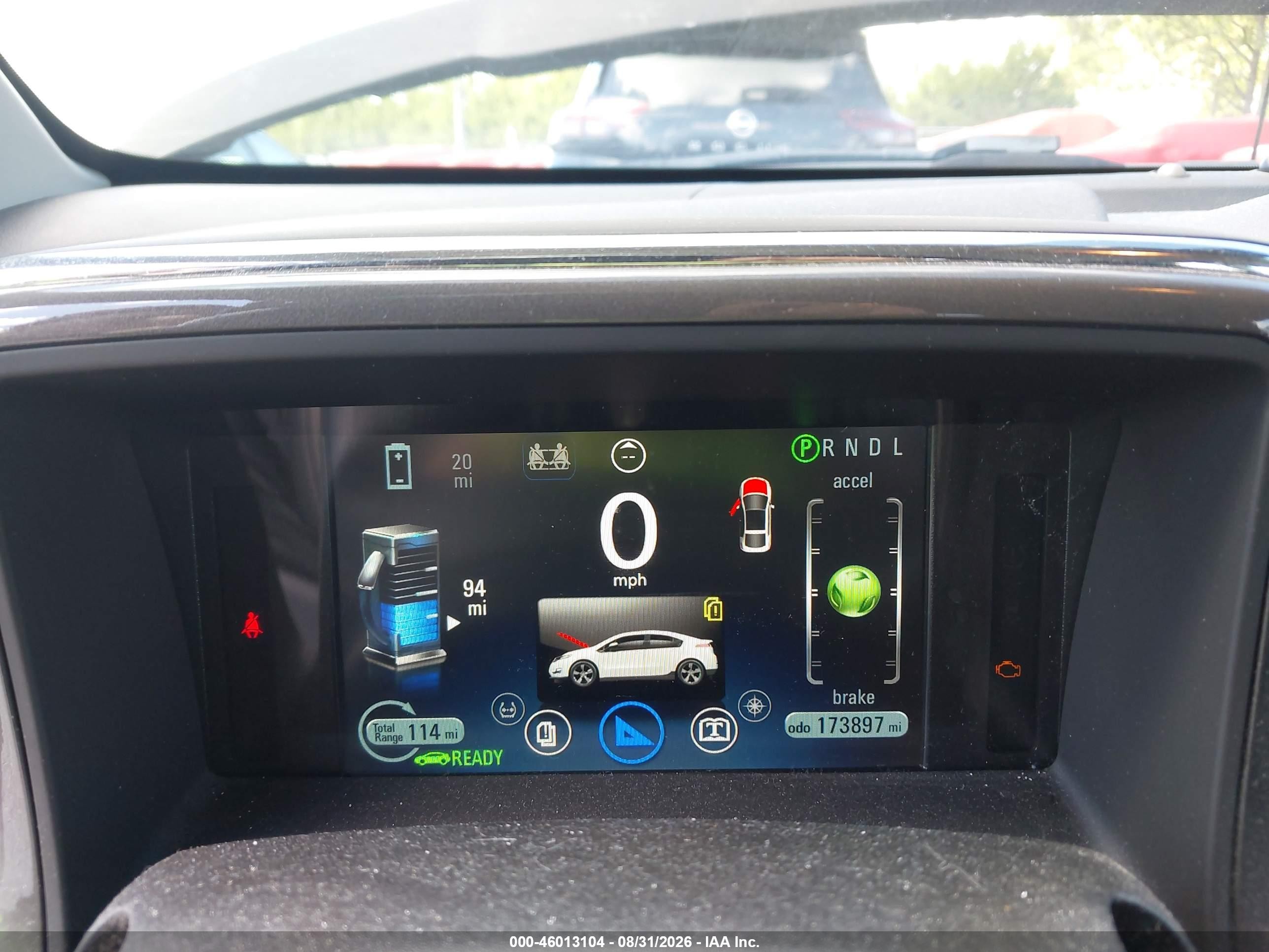 2012 Chevrolet Volt   White vin: 1G1RD6E49CU103384